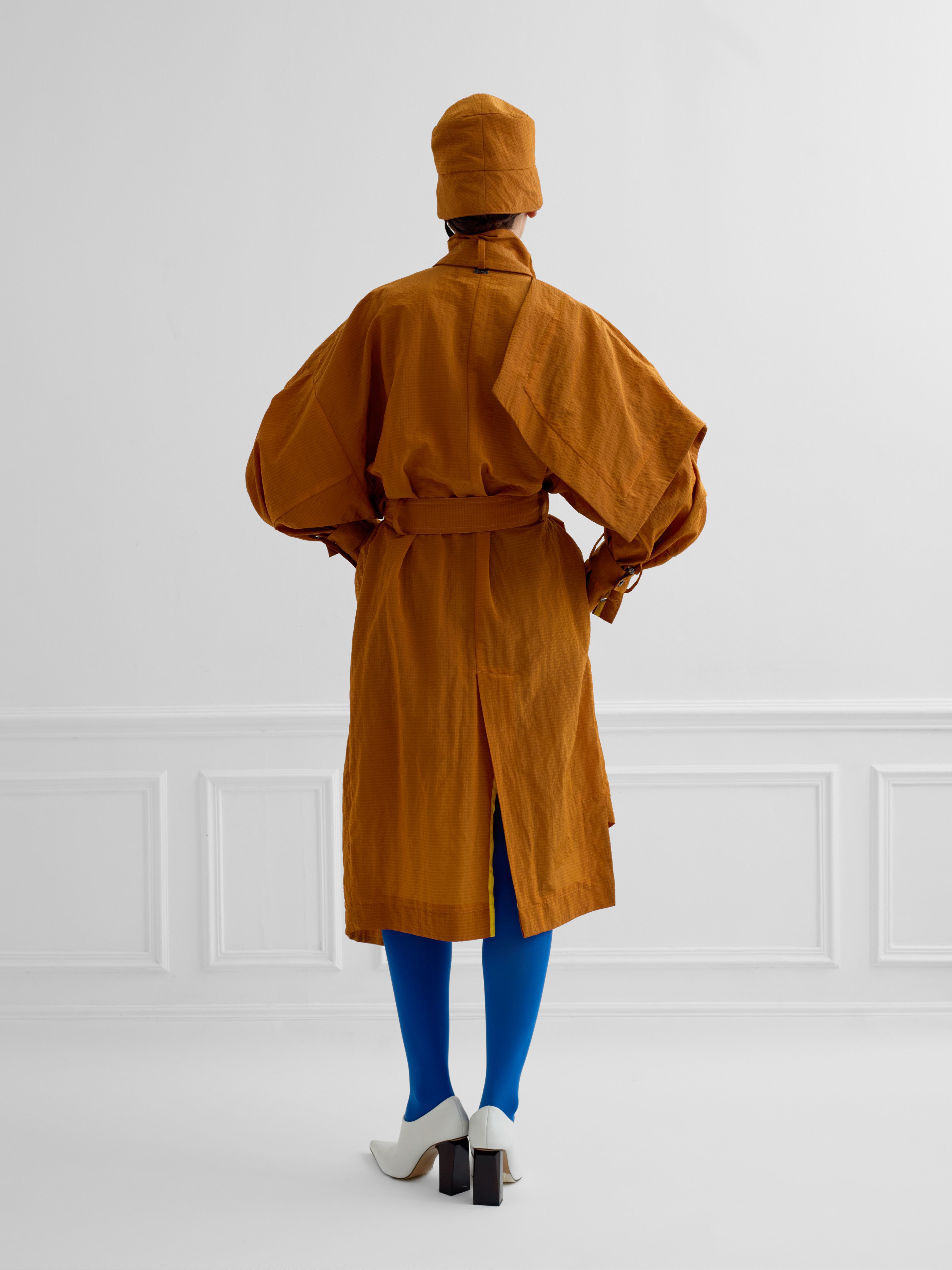 DALGONA camel - nylon waterproof trench dress