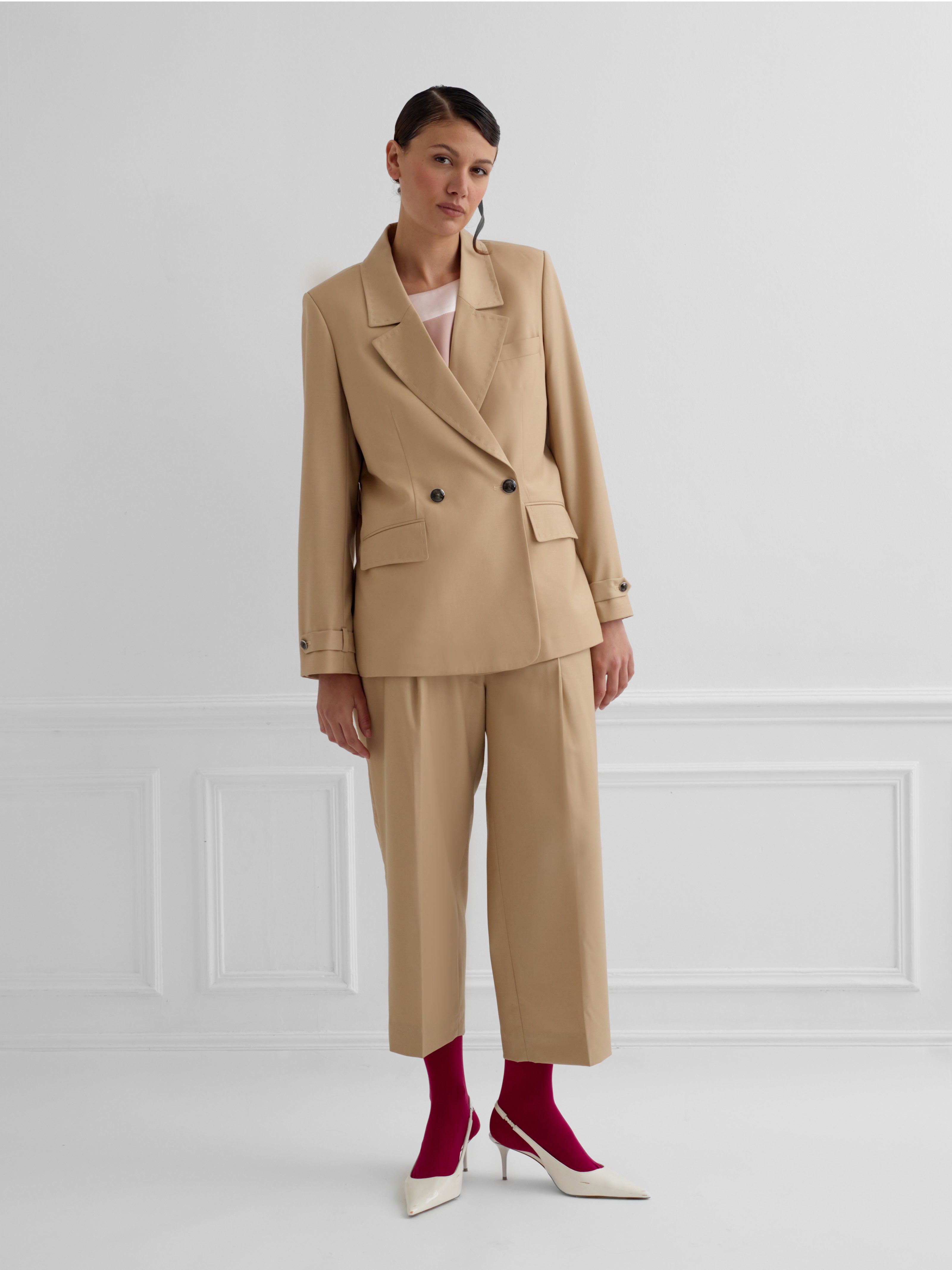 ELYSEE beige - tailored suit jacket