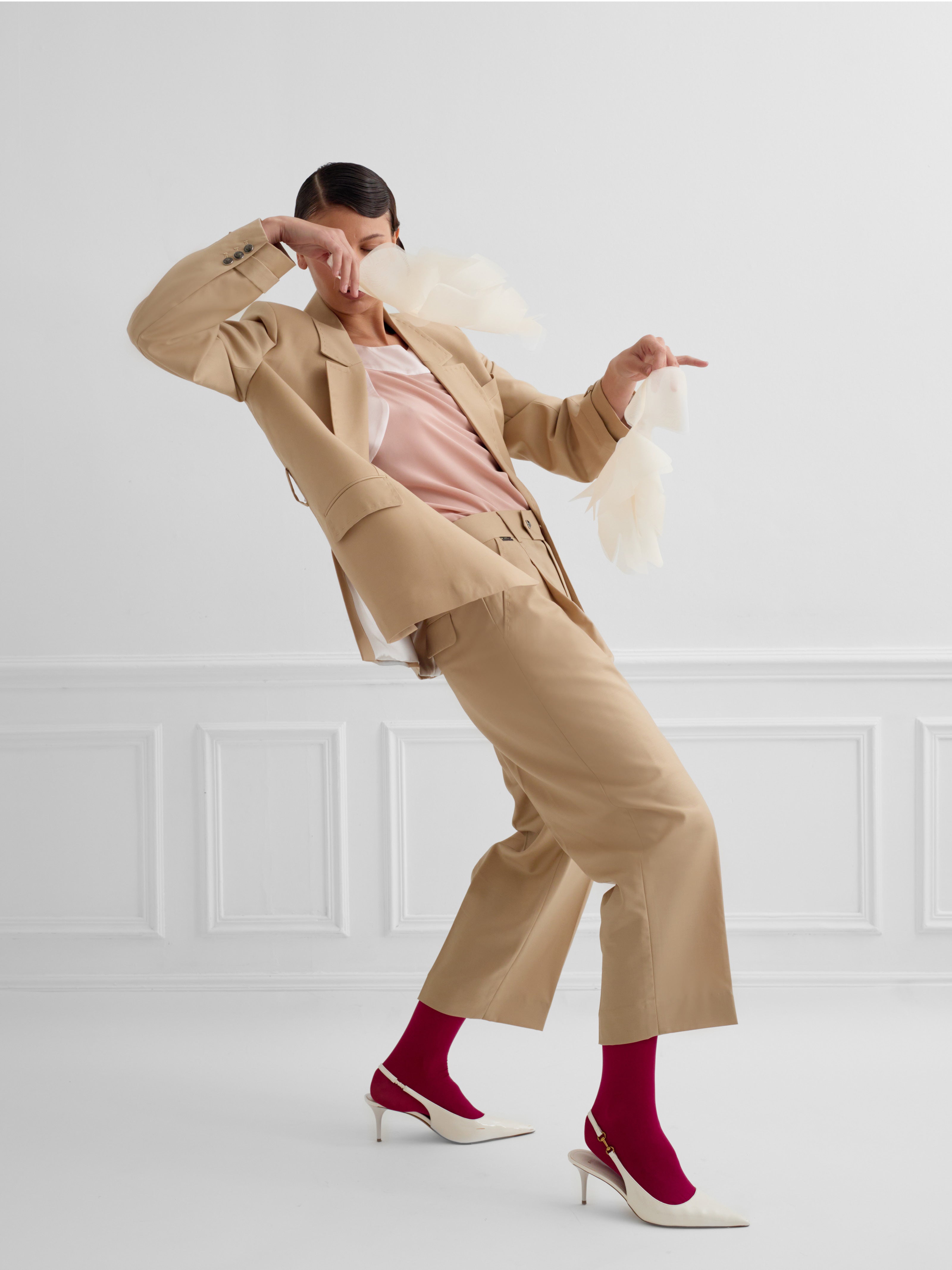 SOHO beige - short tailored pant