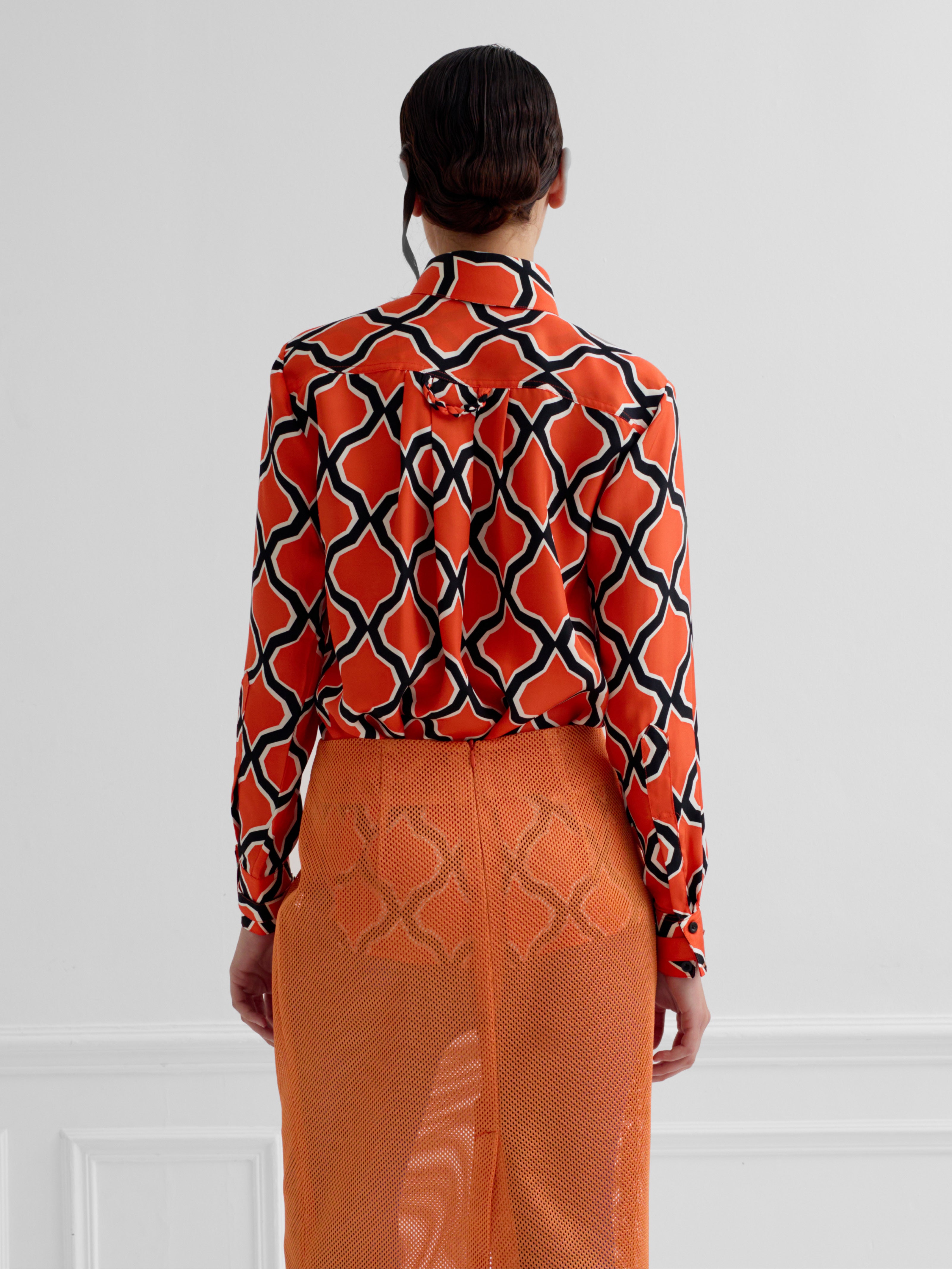 LOCK 60'S DIAMOND - silk shirt
