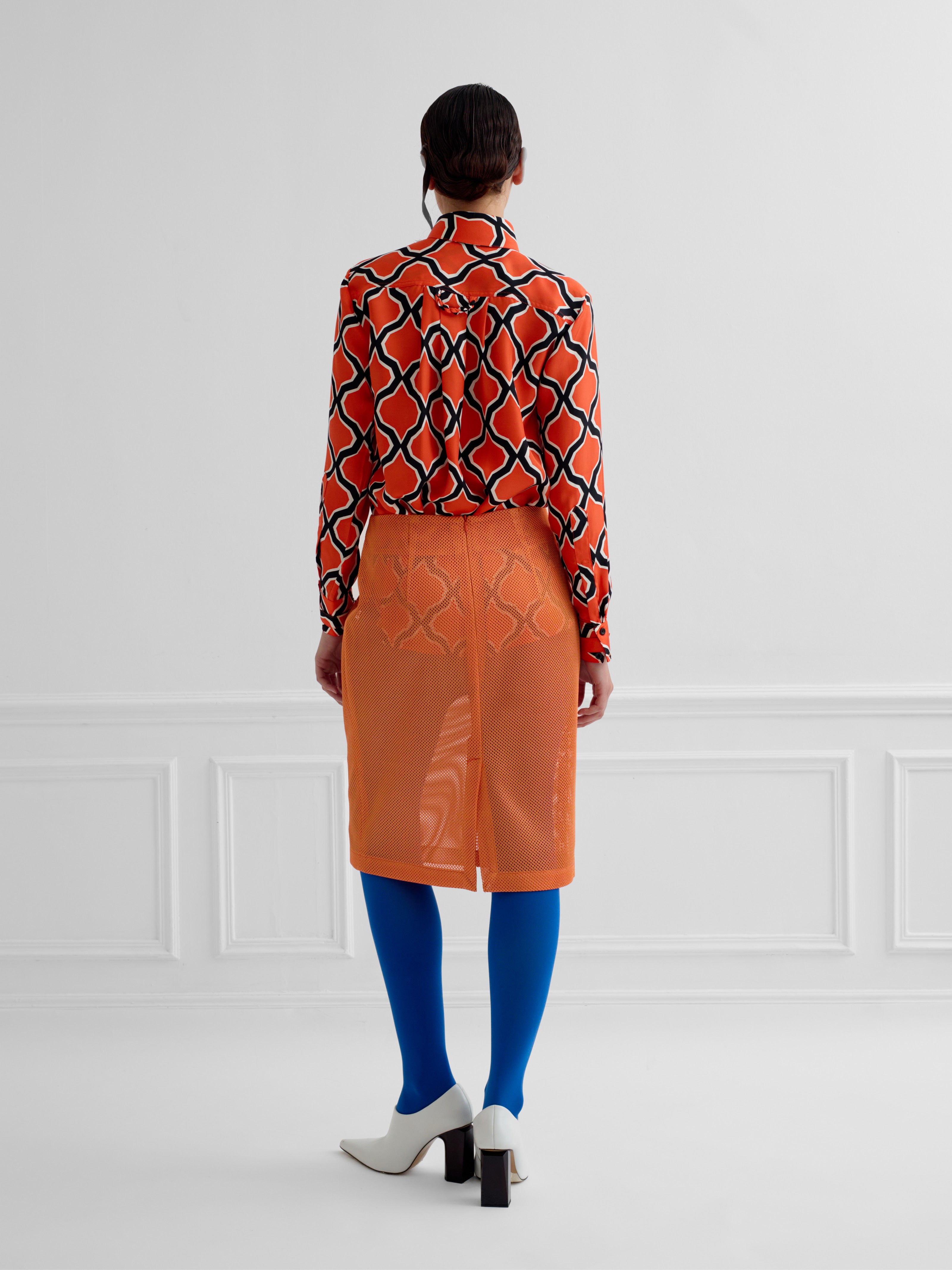 LOCK 60'S DIAMOND - silk shirt
