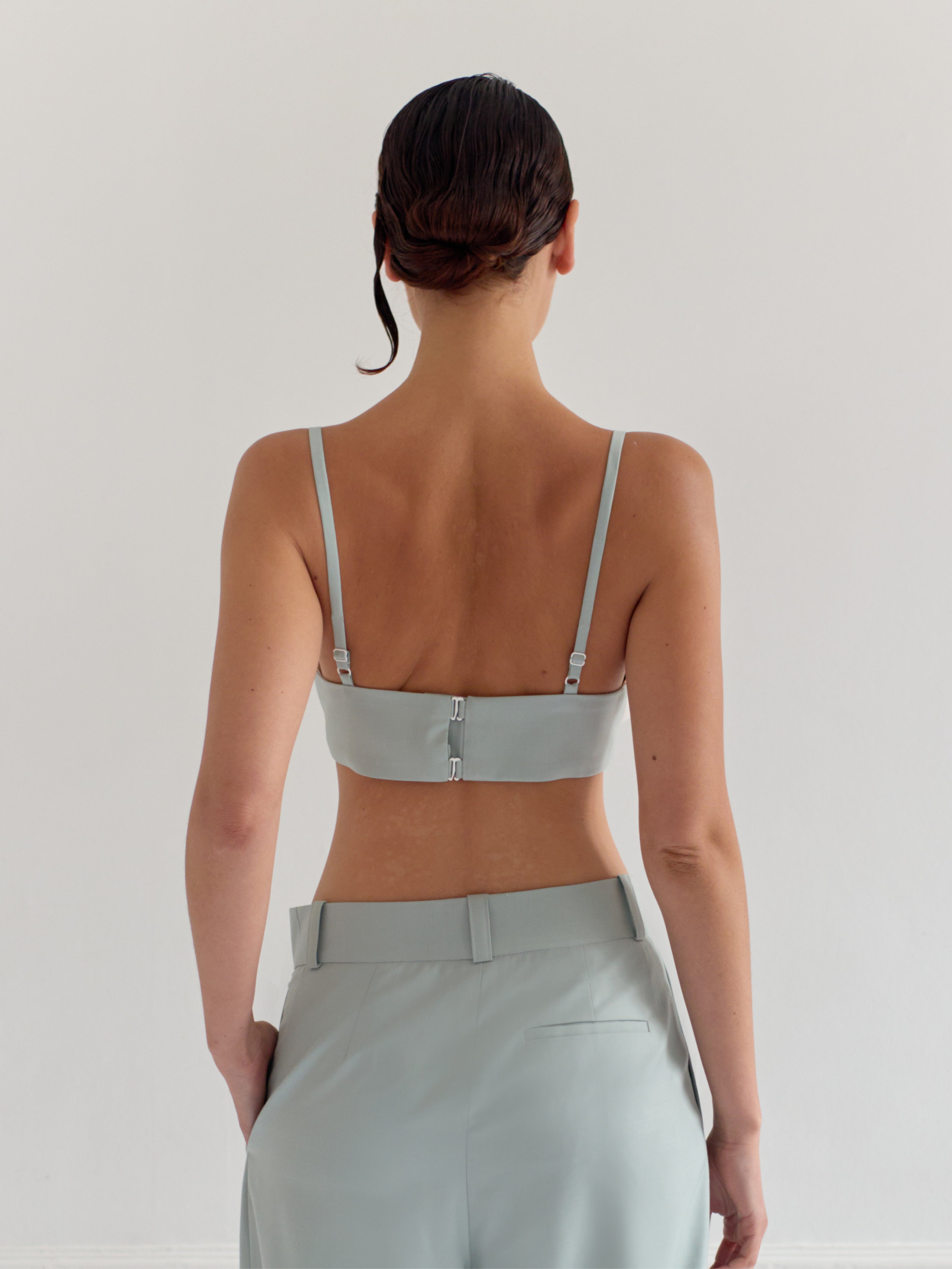 ANTIK bleu clair - pantalon tailleur confortable
