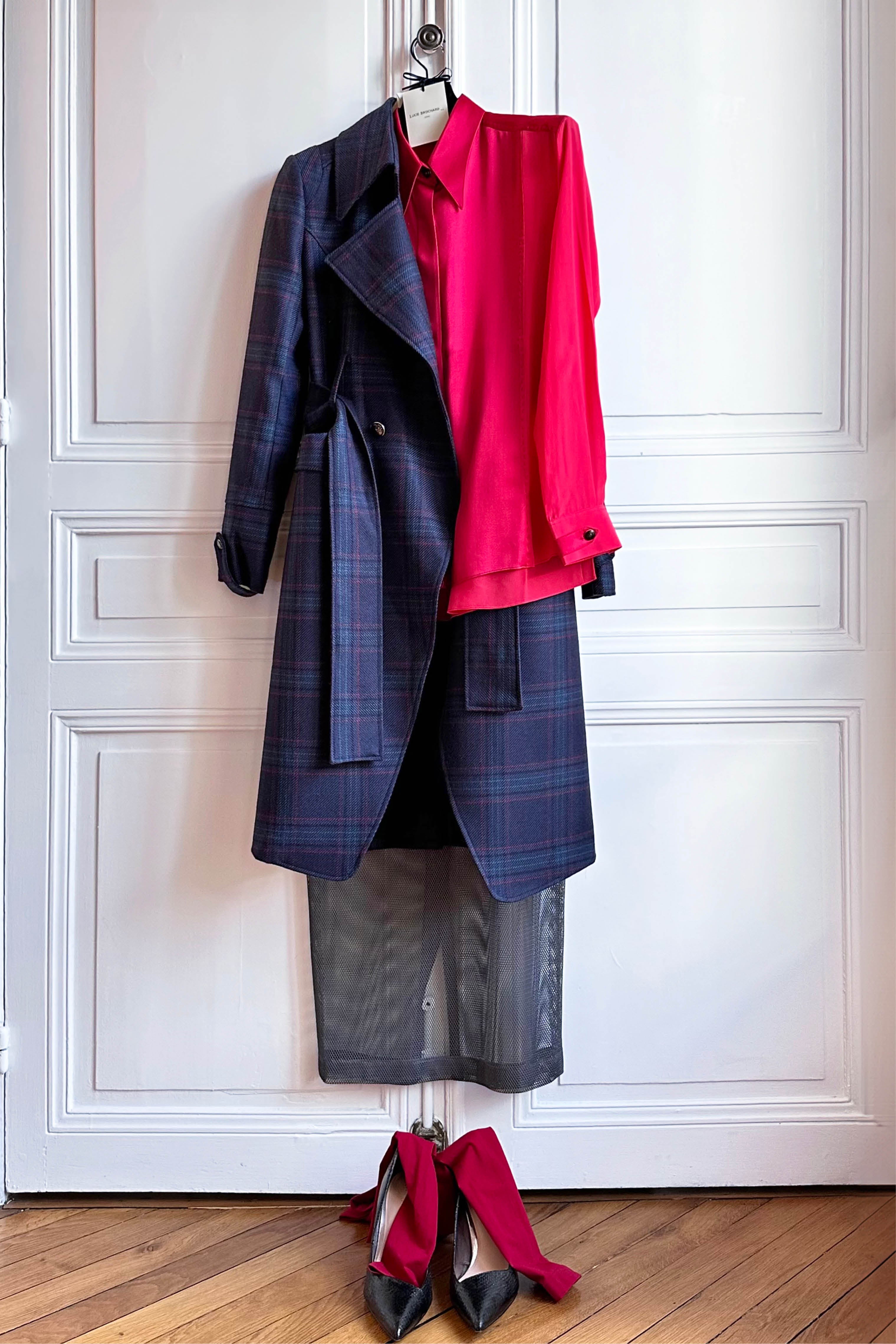 BOGART navy blue - wool coat