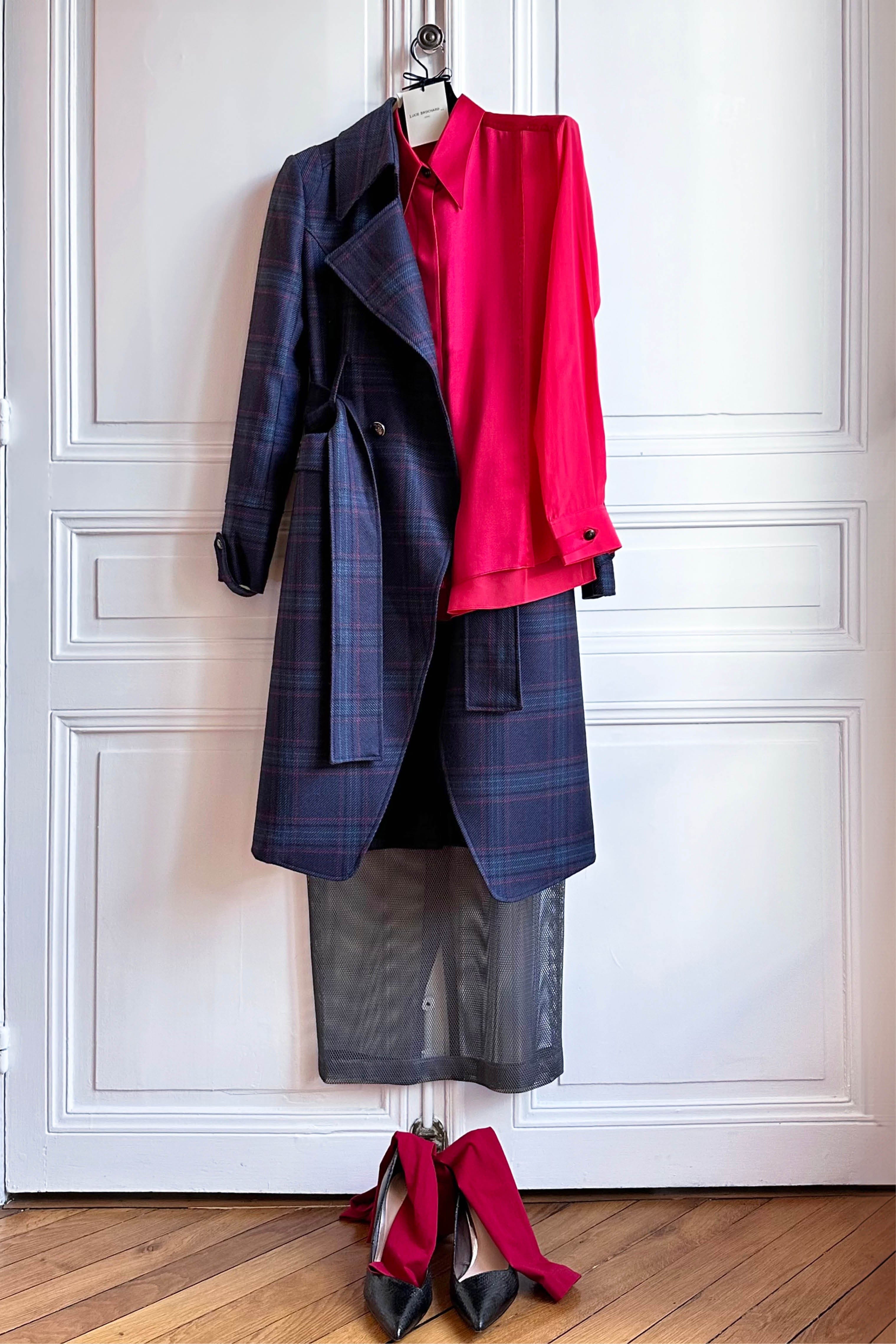 BOGART navy blue - wool coat