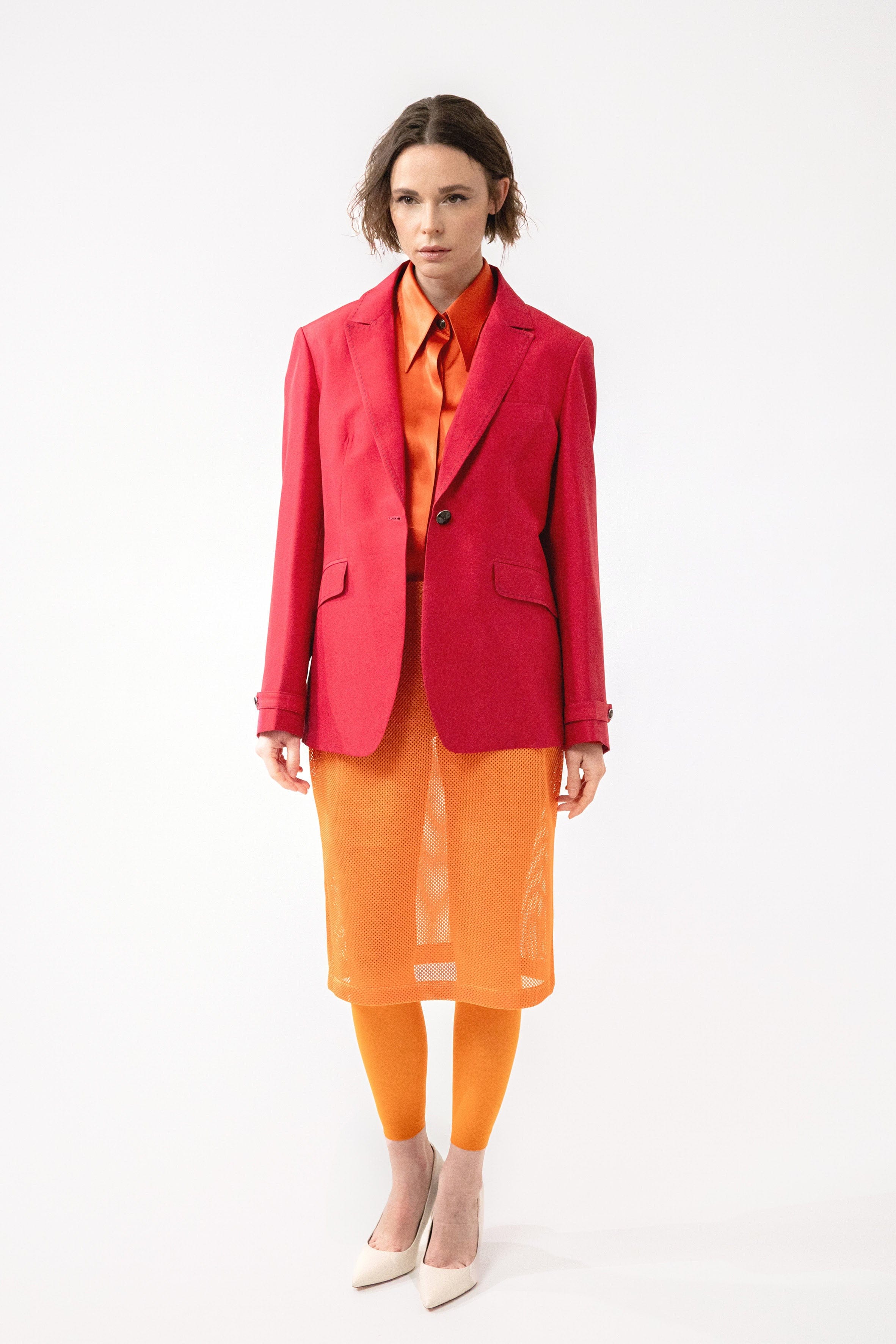 MEN fuchsia - silk suit jacket