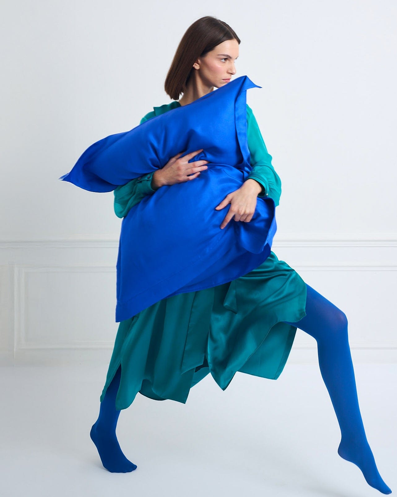 SILPHÉE ELECTRIC BLUE - Silk pillowcases