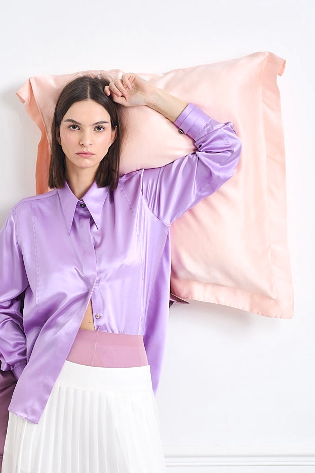 SILPHÉE LIGHT PINK - Silk pillowcases