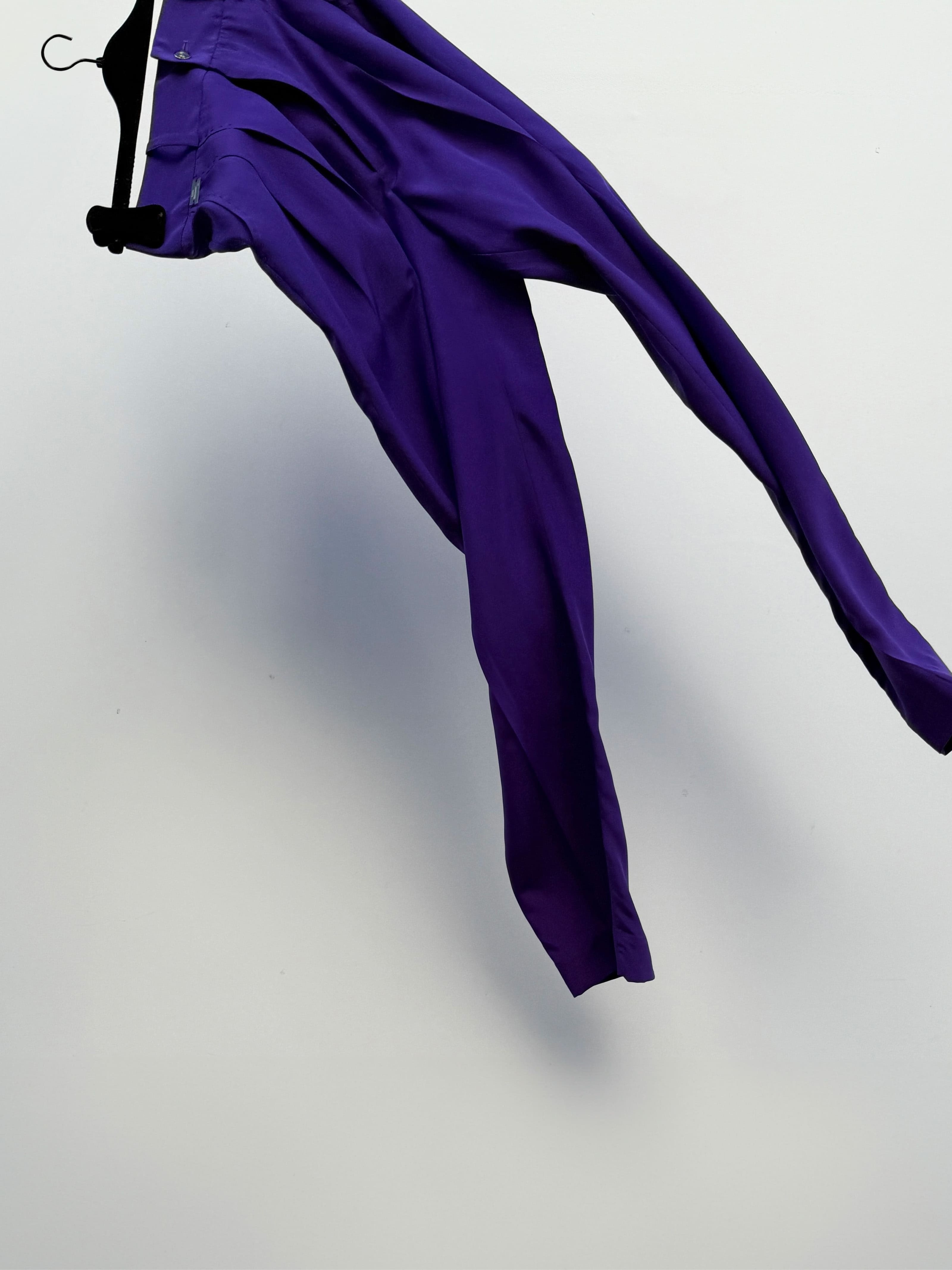 Antik - Silk Wide Leg Pants in Ultra Violet