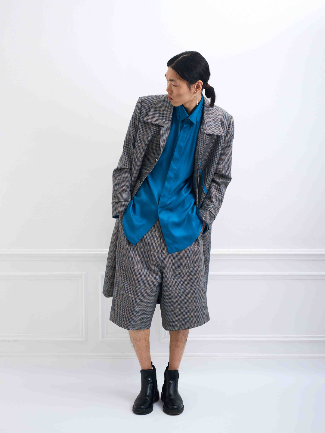 CABAN houndstooth - unisex wool coat