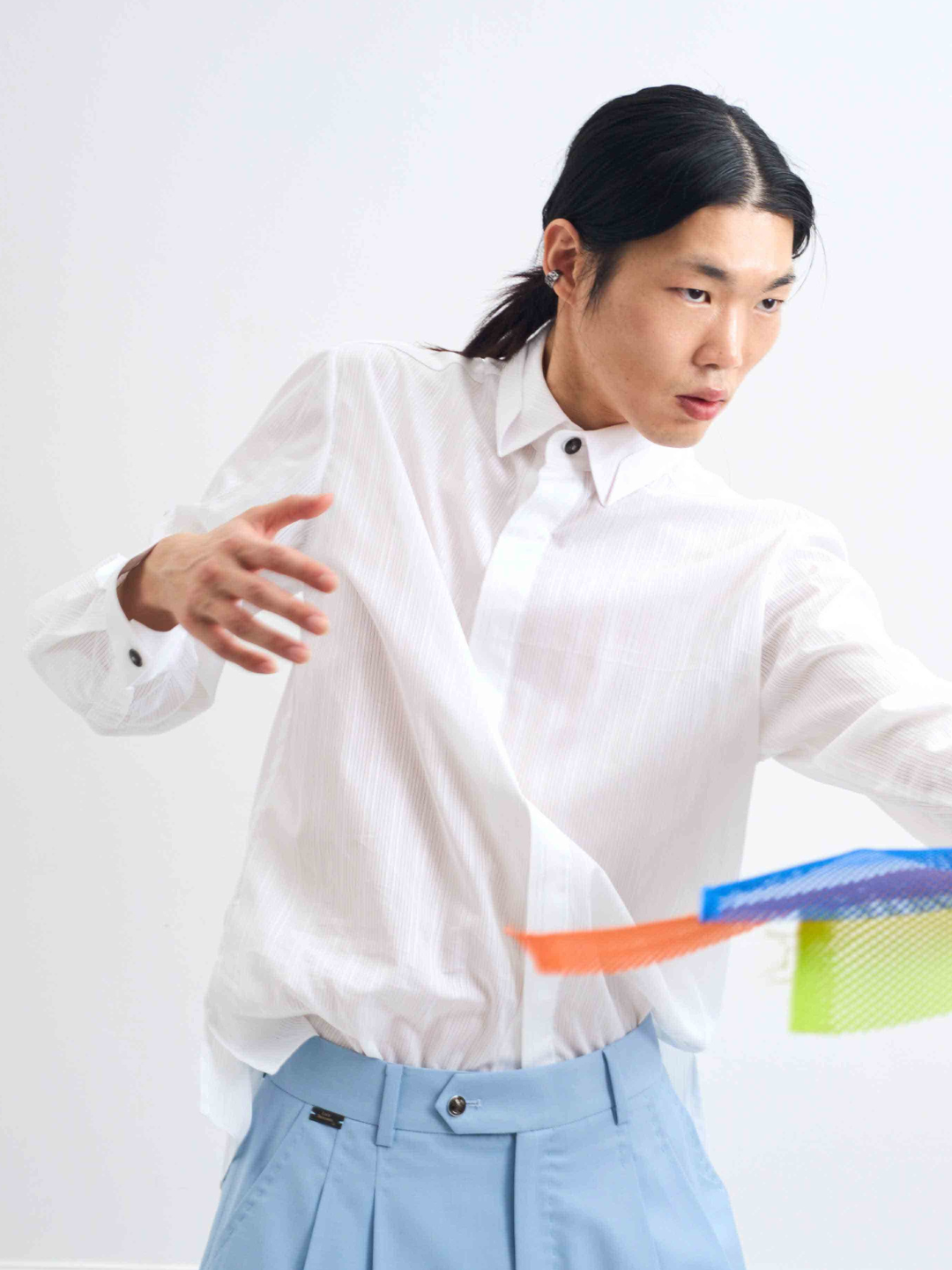 PAP white - unisex oversized cotton shirt