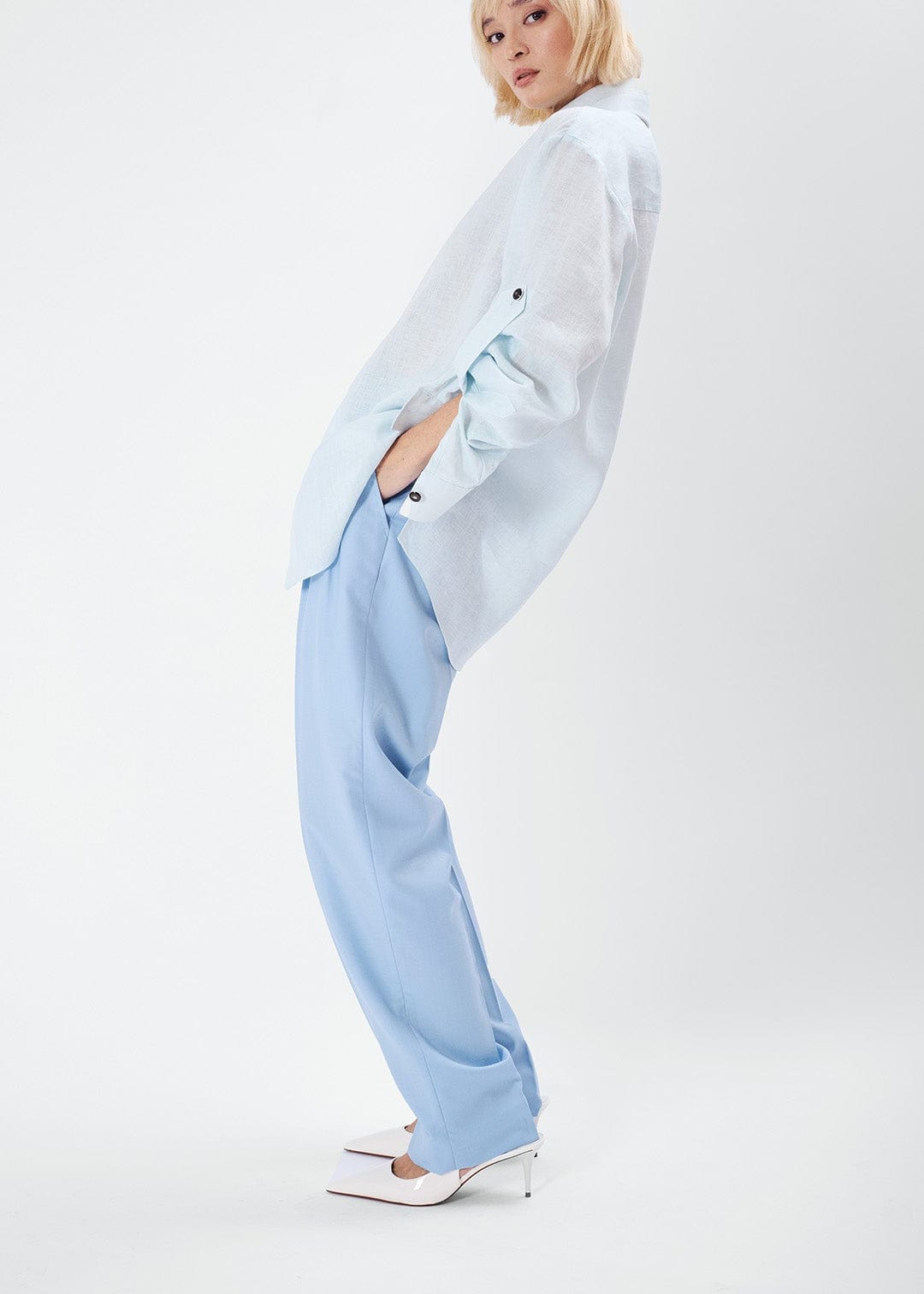 ANTIK light blue - tailored comfort pant