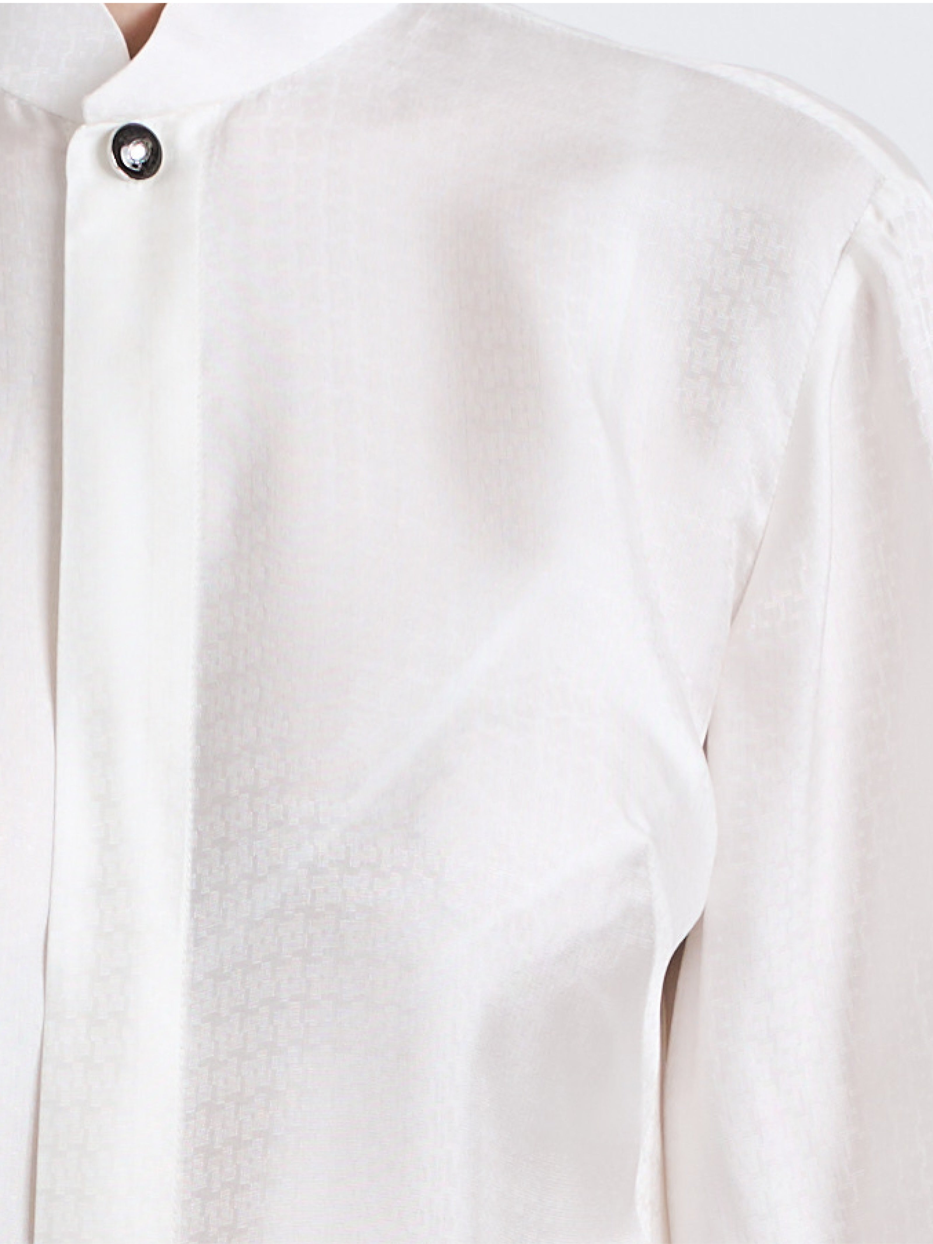 SKY B ivory white jacquard - silk blouse