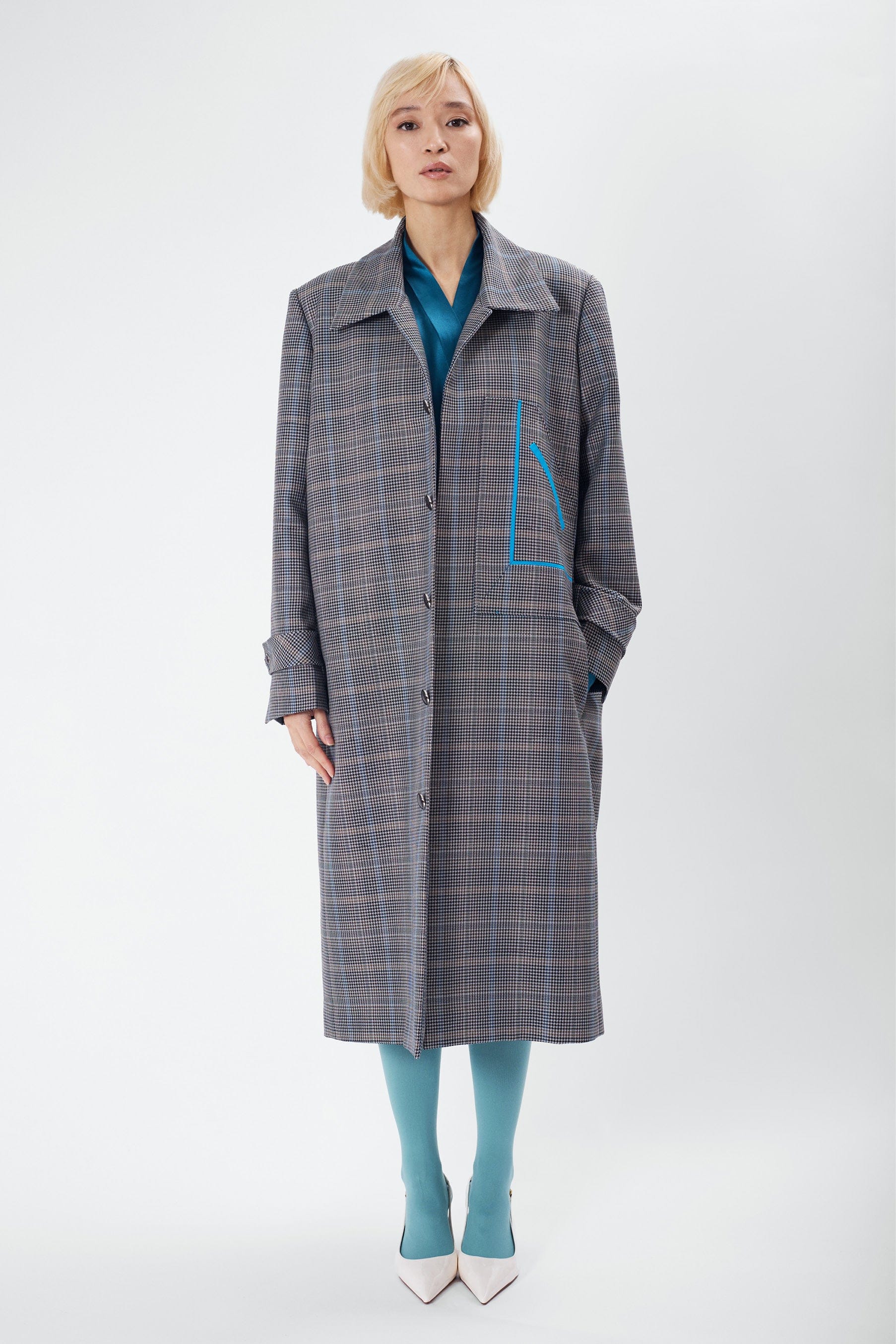 CABAN houndstooth - unisex wool coat