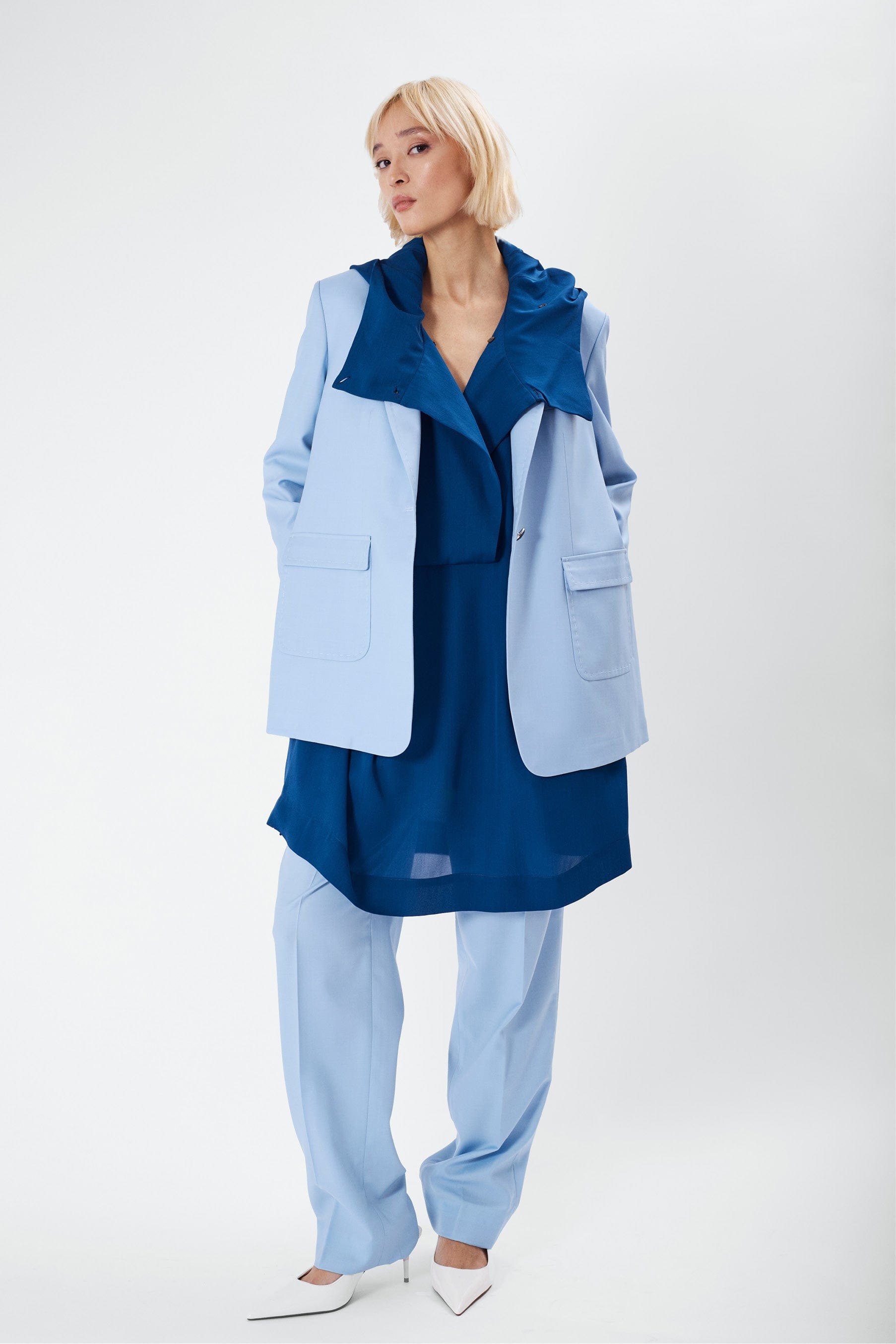 STRANGERS light blue - wool suit jacket