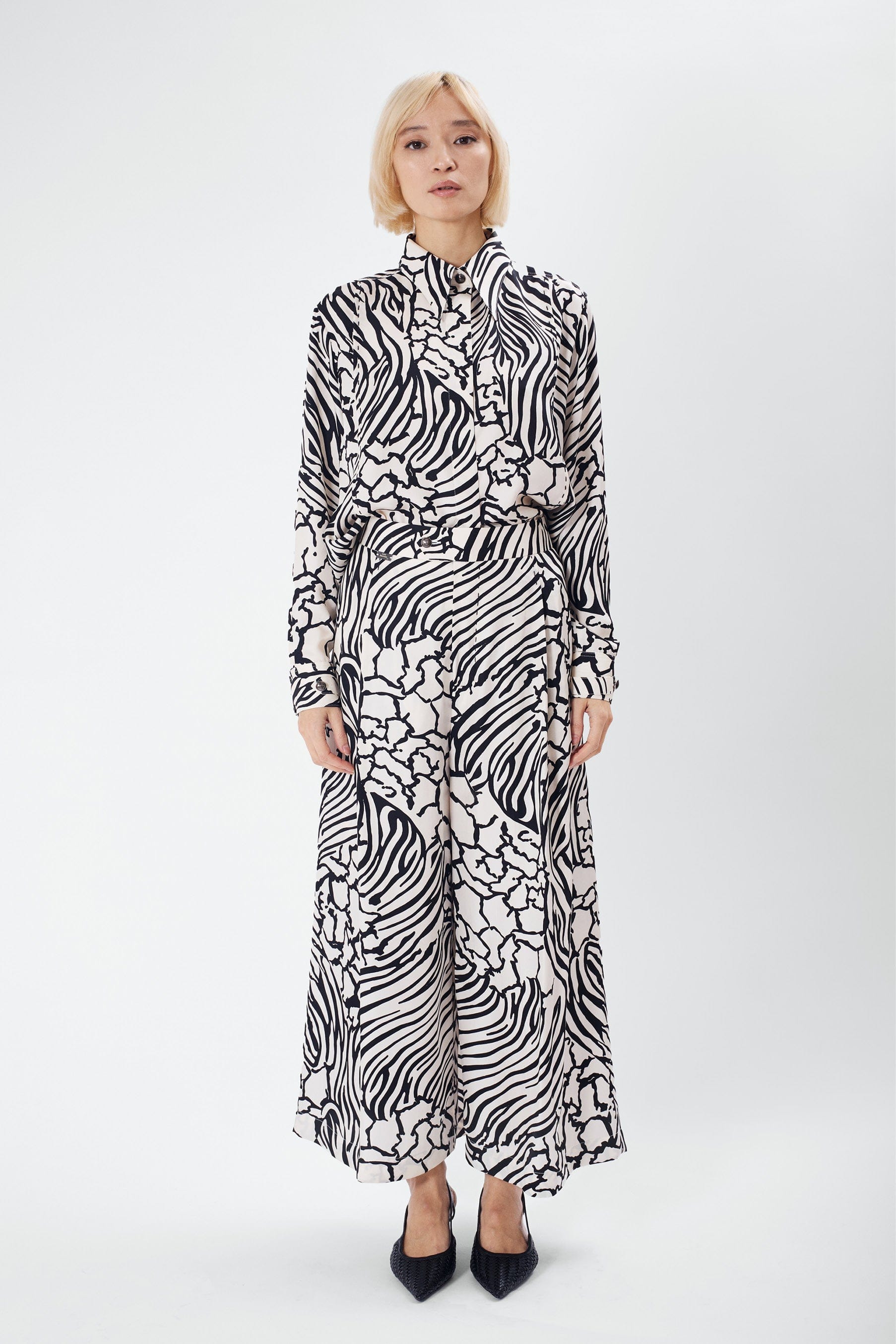 PABLO zebra - silk comfort pant