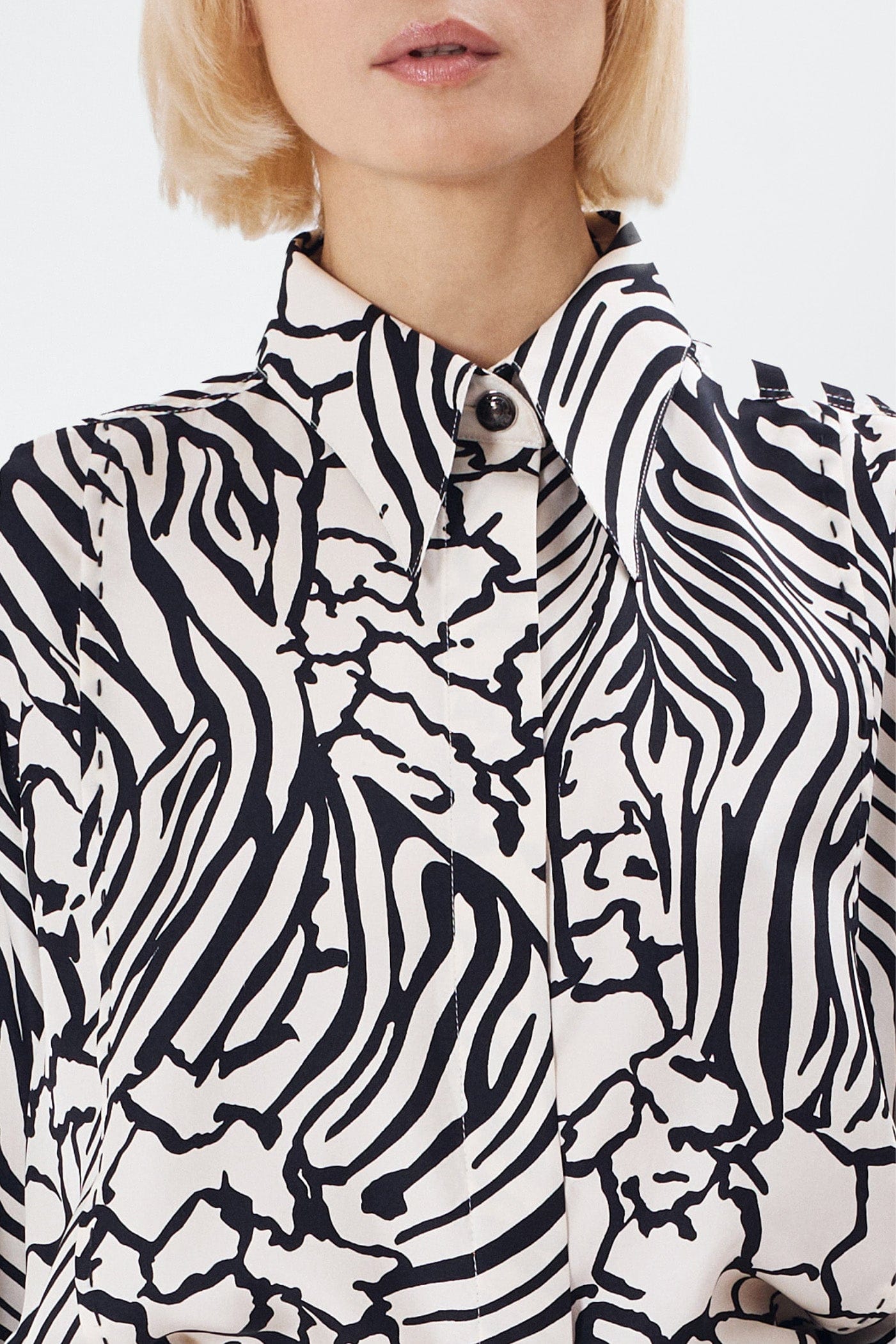 LOCK zebra - silk shirt