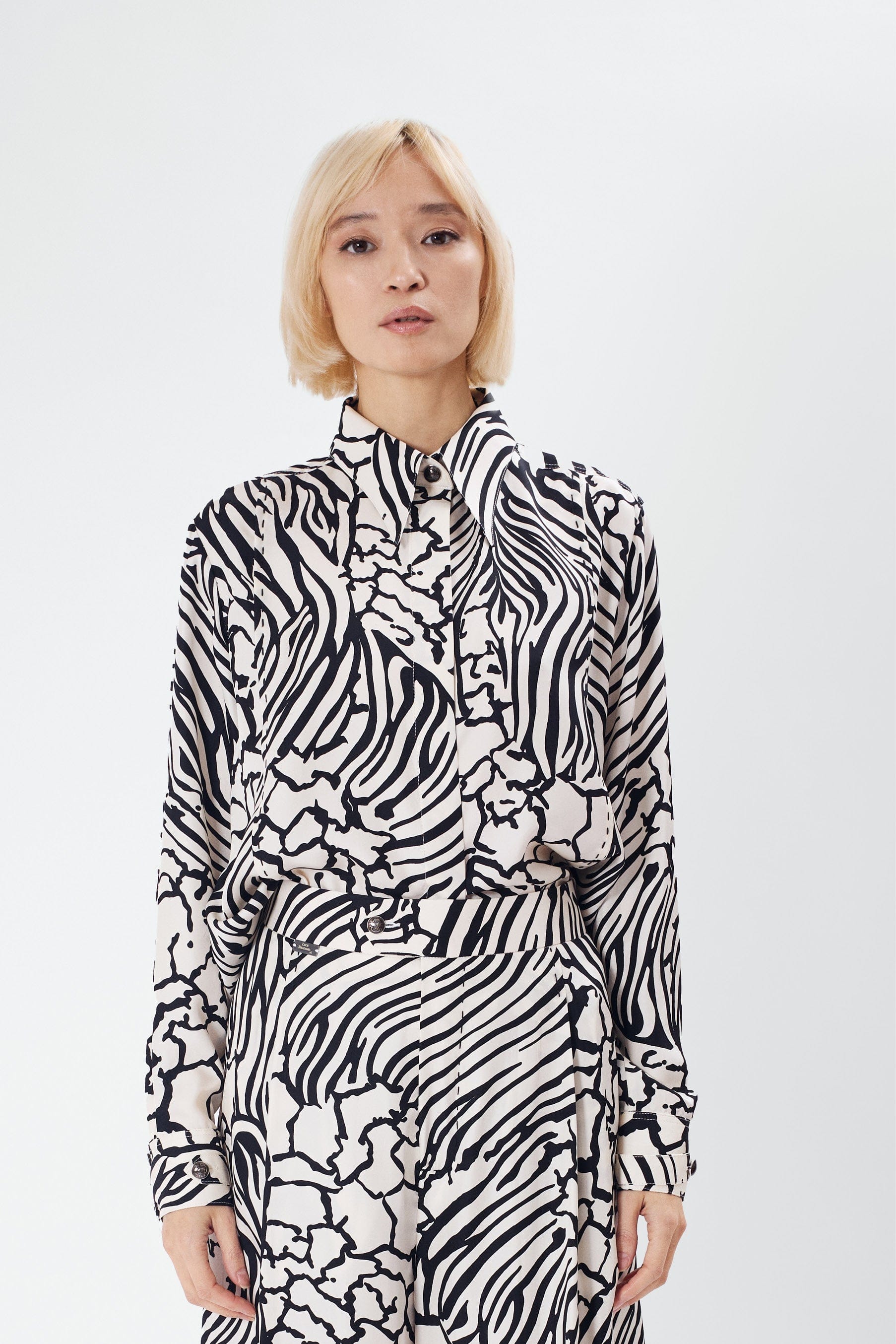 LOCK zebra - silk shirt