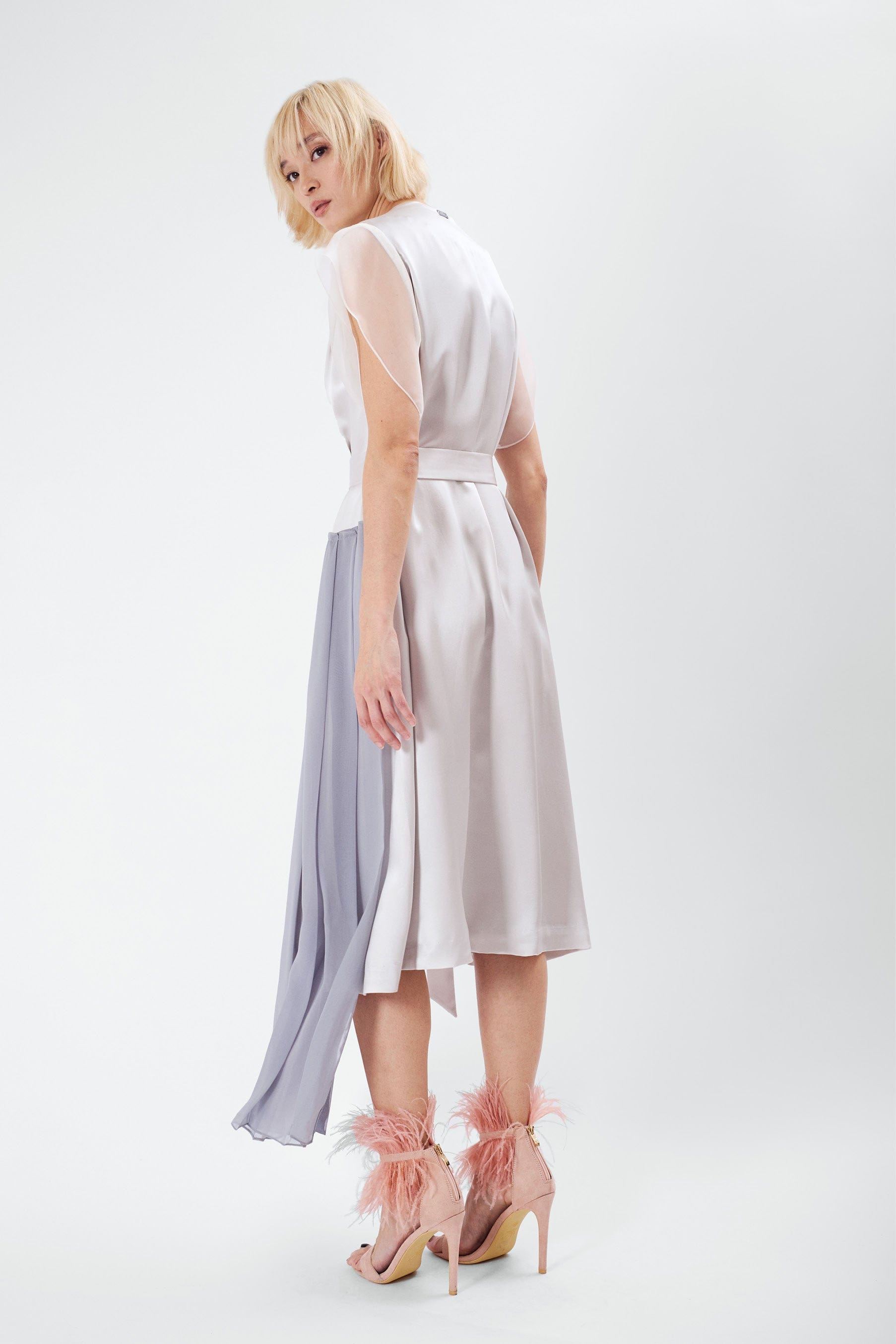 OCEAN galactic - silk fluid cocktail dress