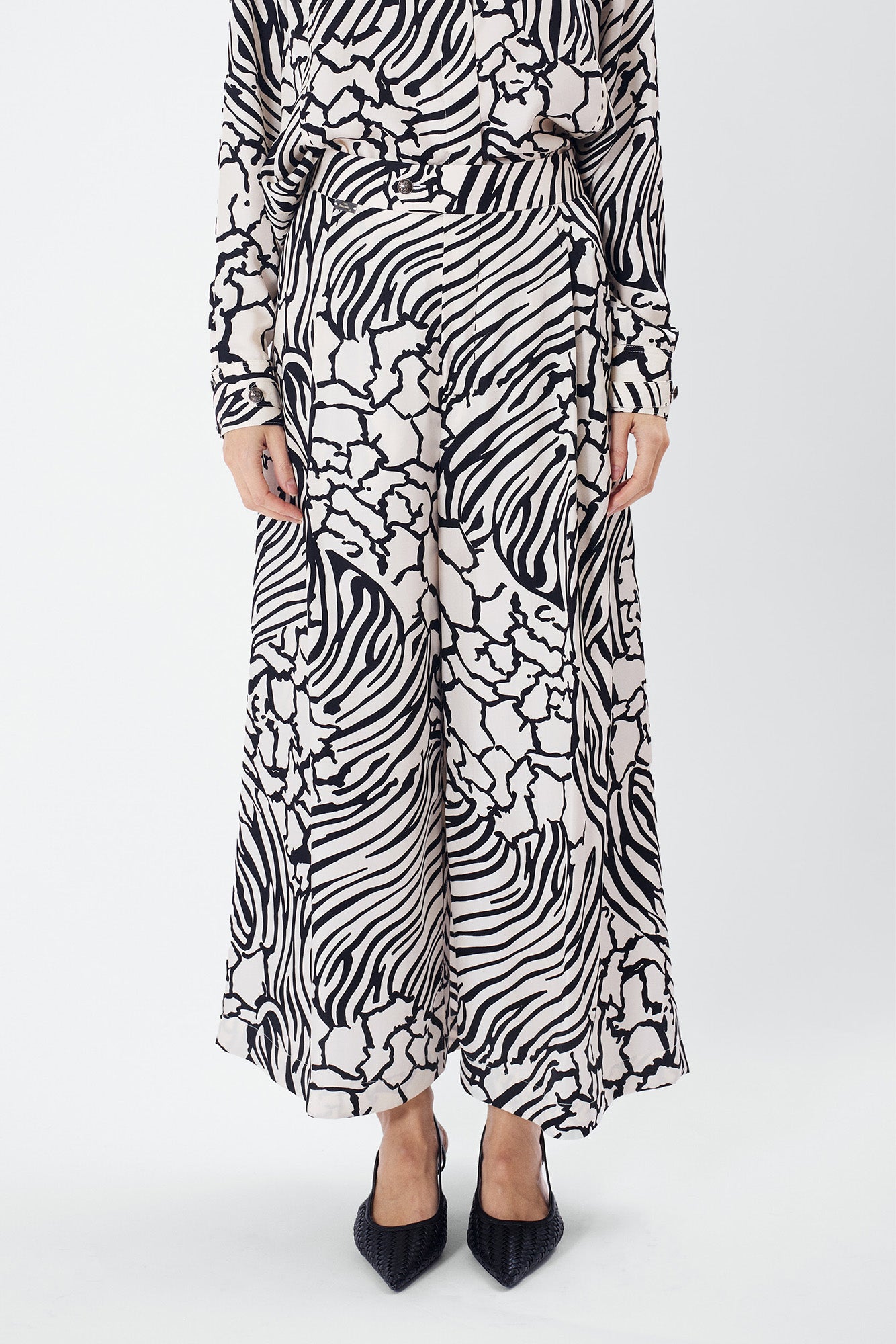 PABLO zebra - silk comfort pant