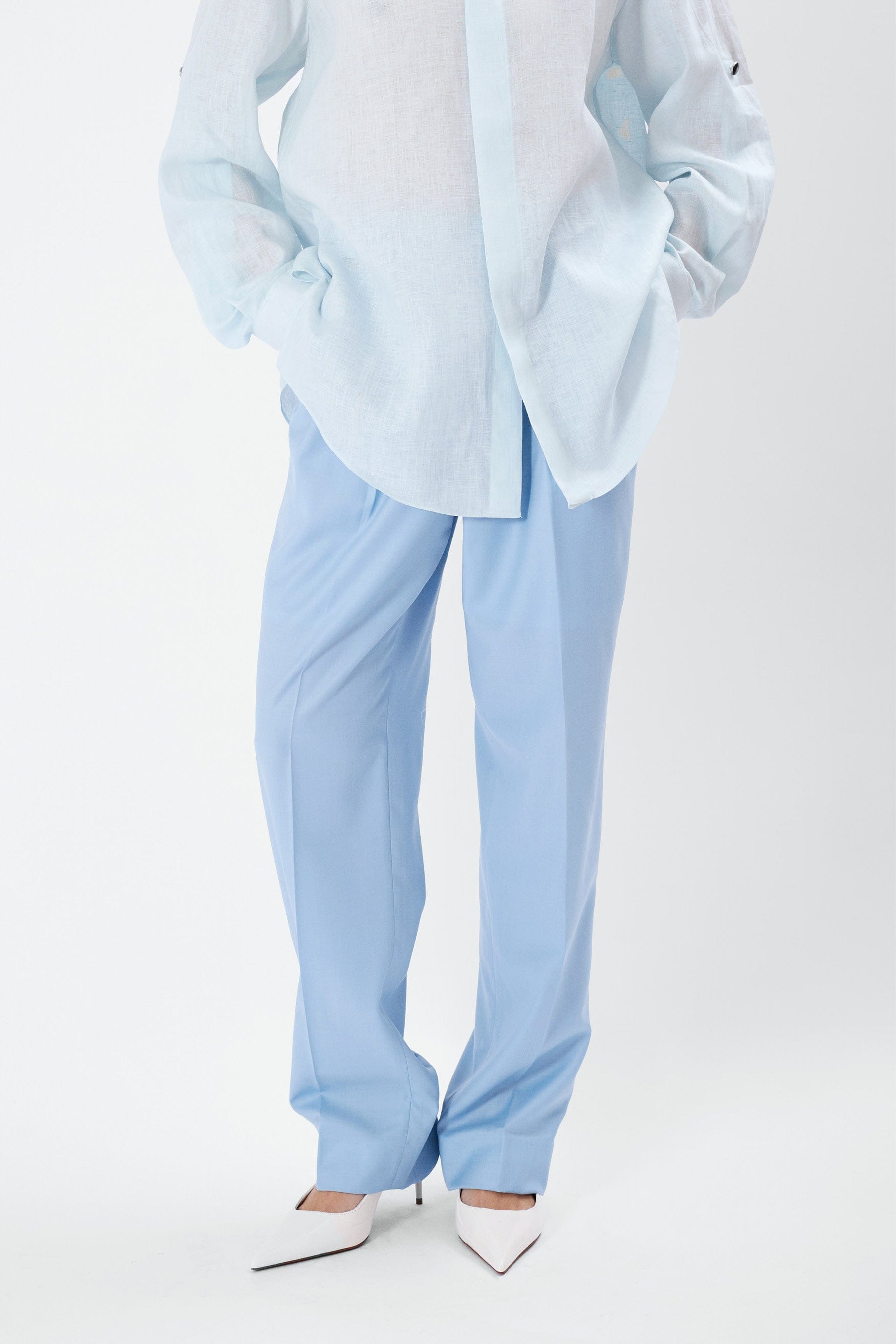 ANTIK light blue - tailored comfort pant