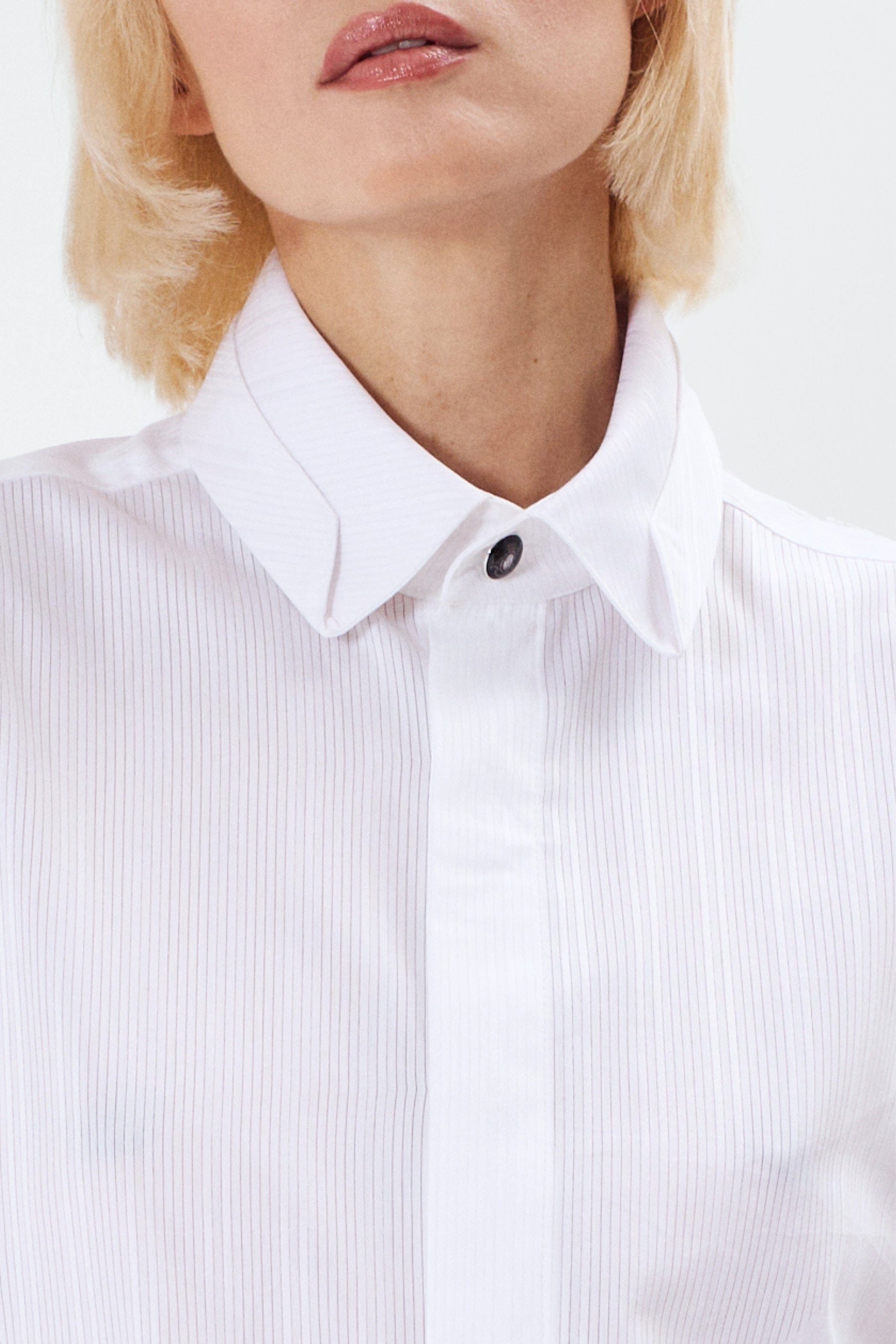 PAP white - unisex oversized cotton shirt