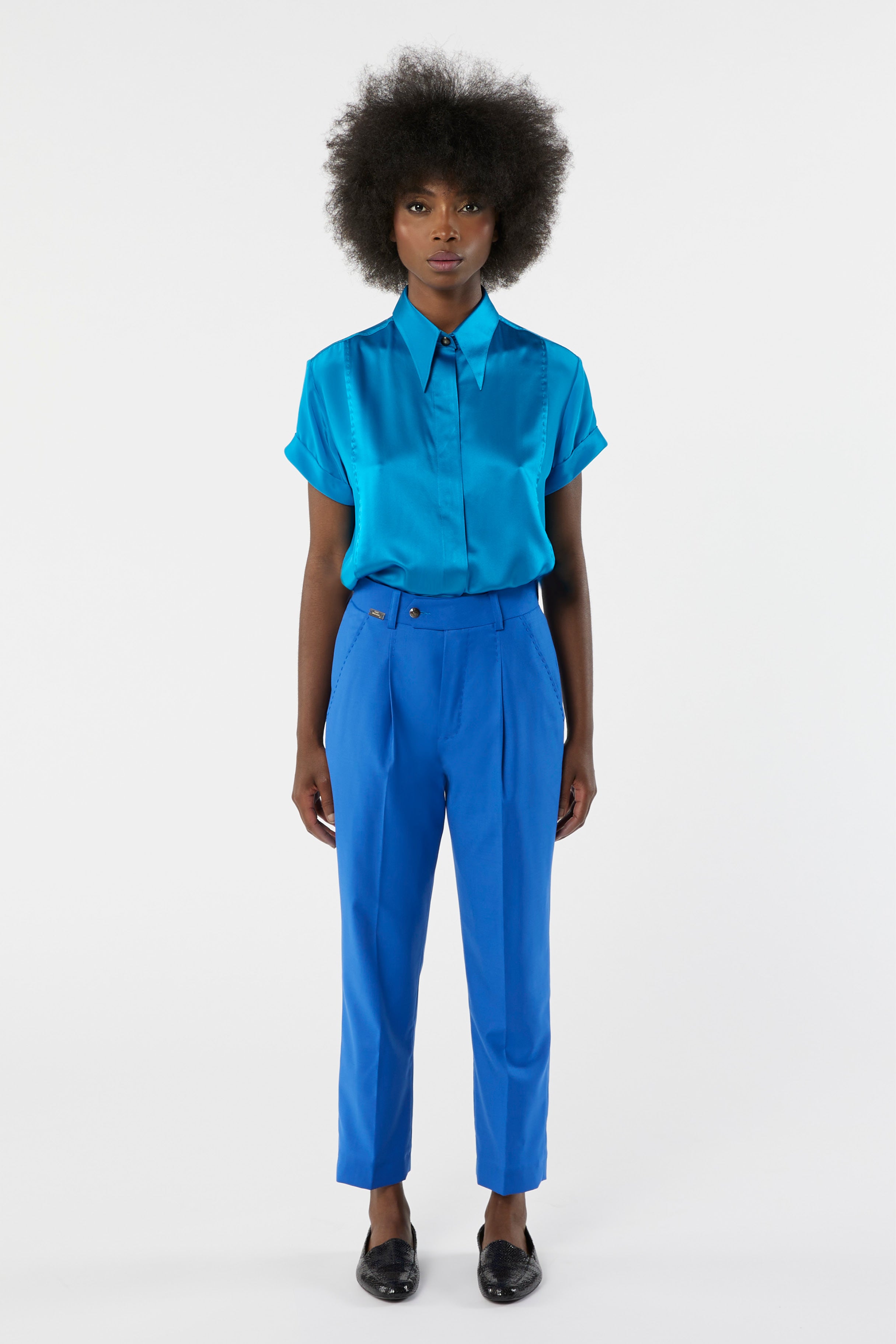 Locky ocean blue + Seattle pant suit blue