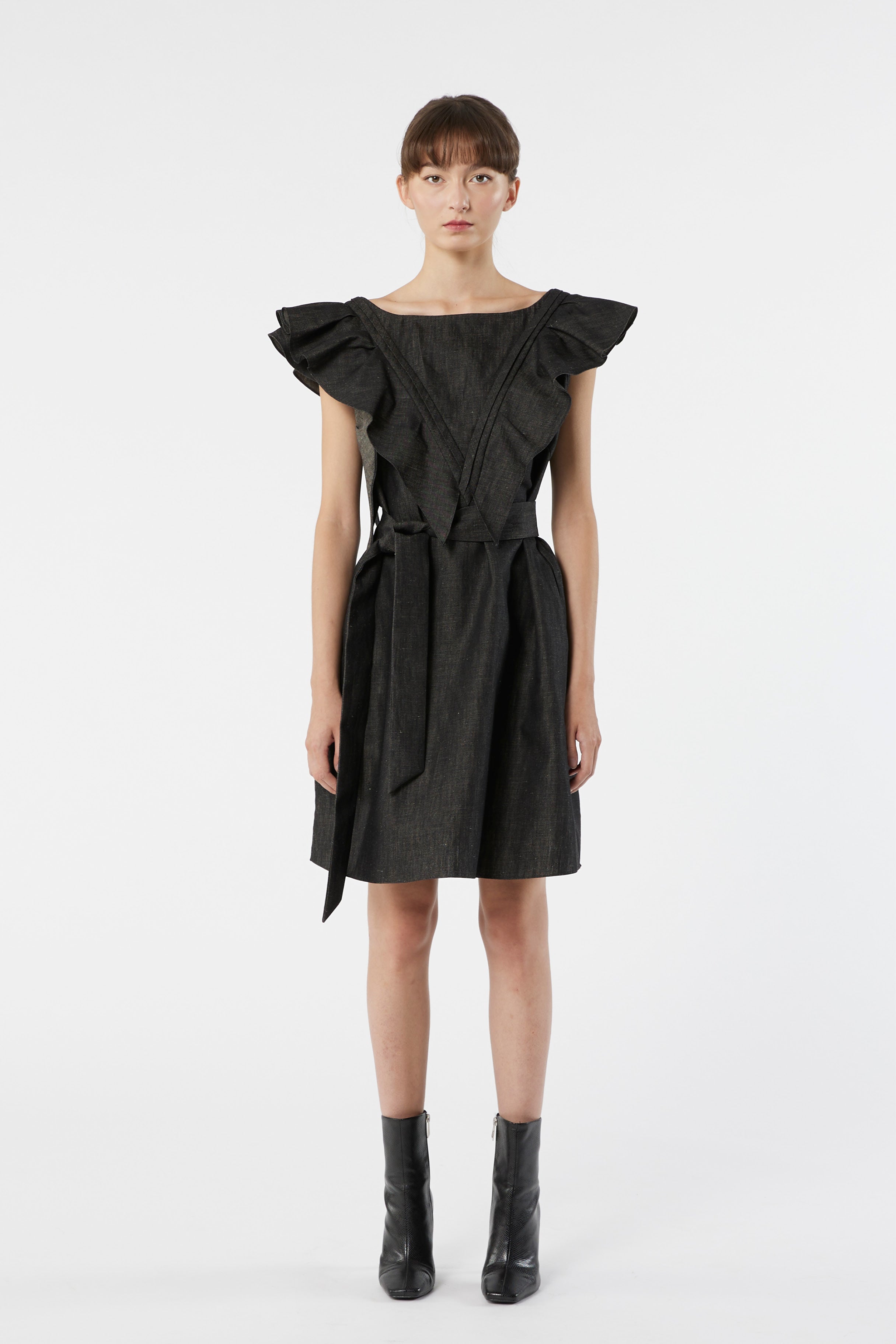 FLY denim - ruffled dress