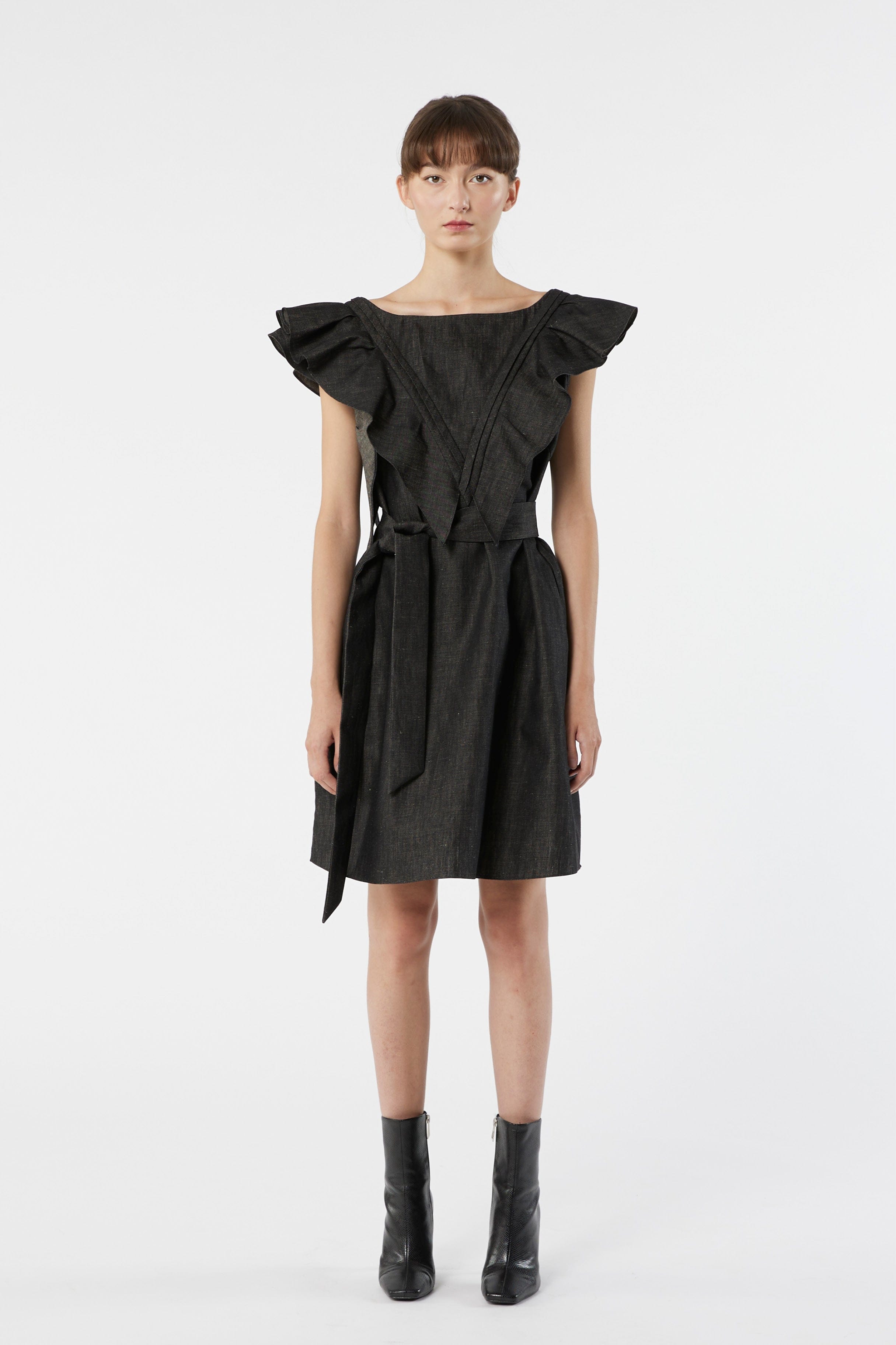 FLY denim - ruffled dress