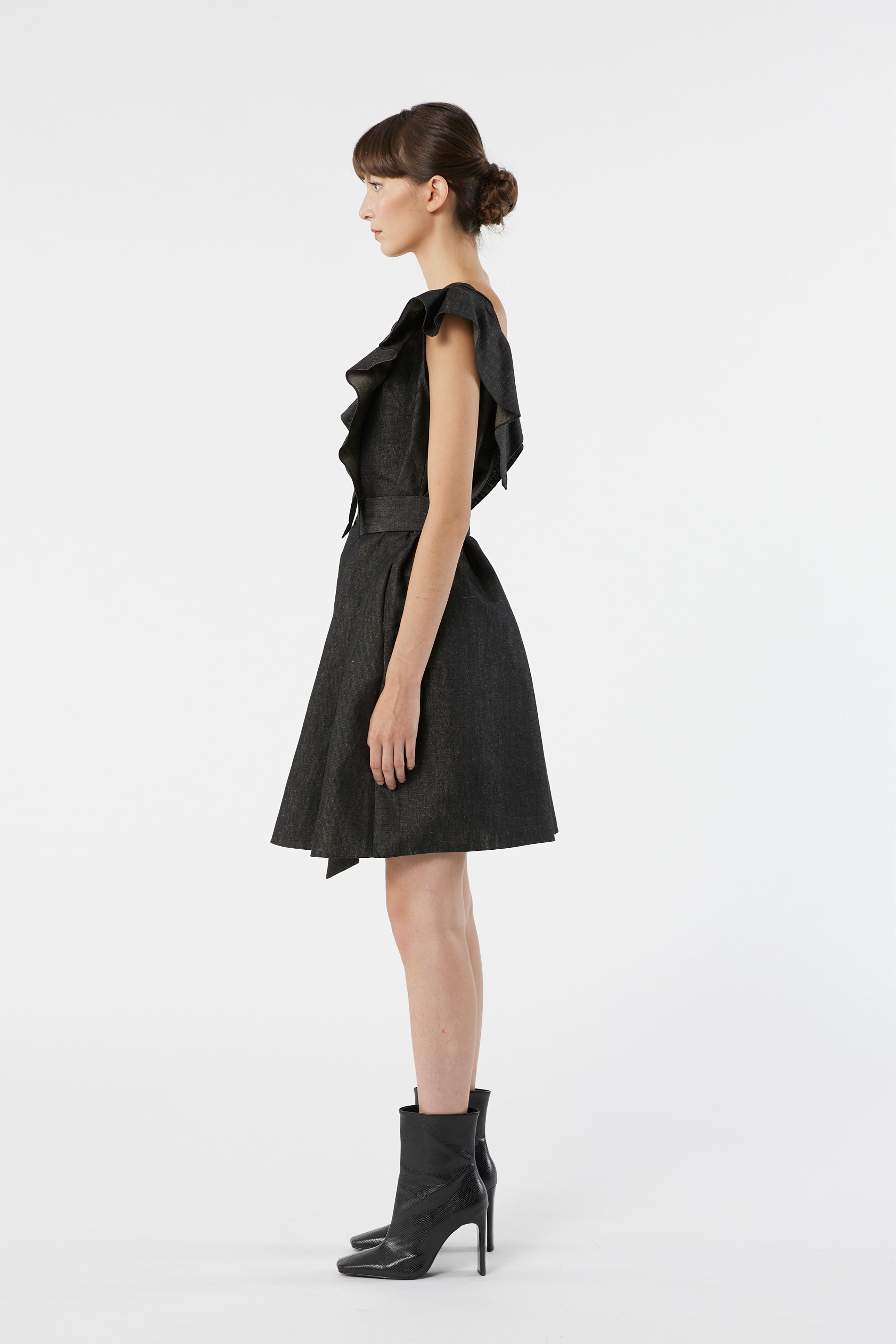 FLY denim - ruffled dress