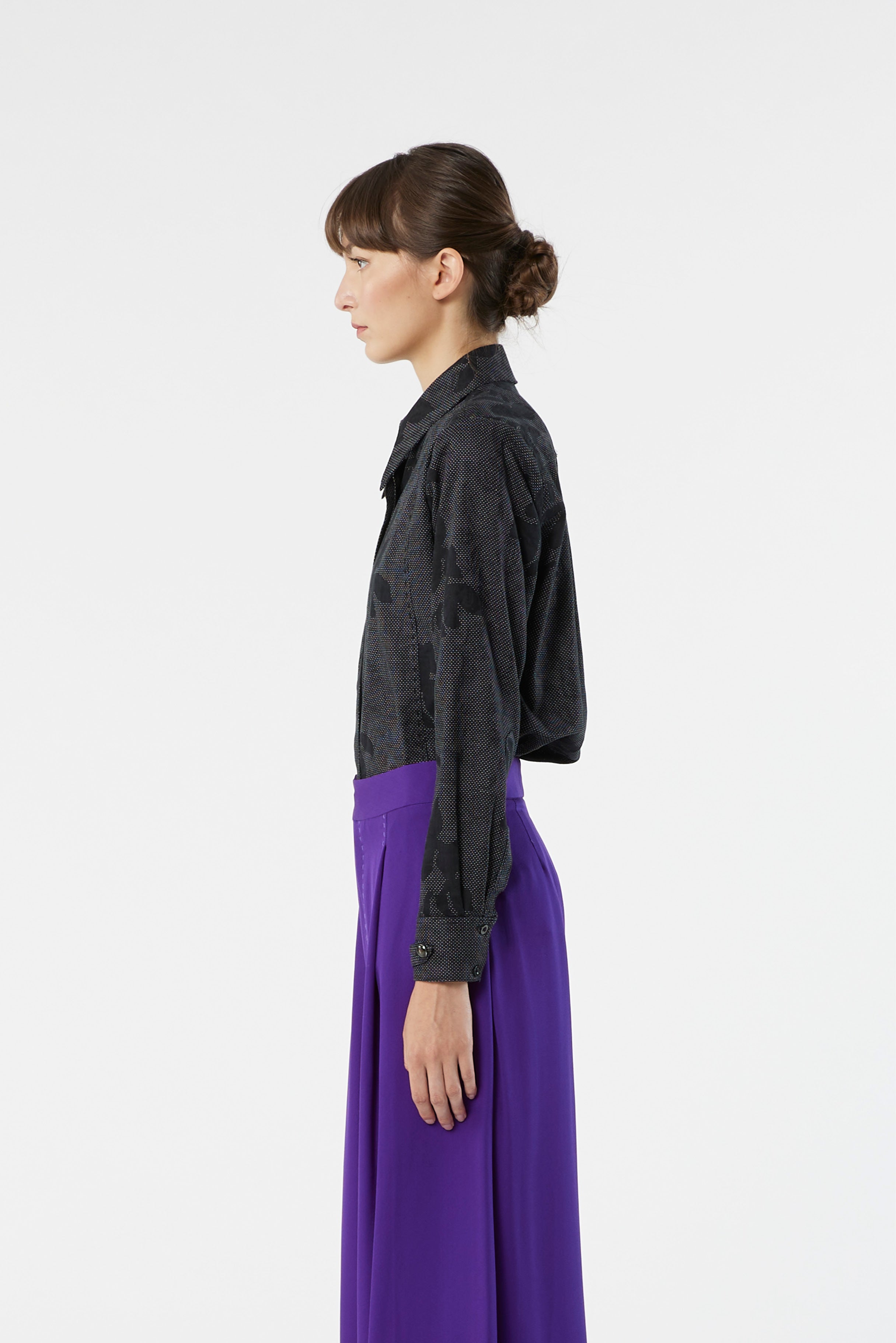 LOCK exotic flower jacquard - cotton shirt