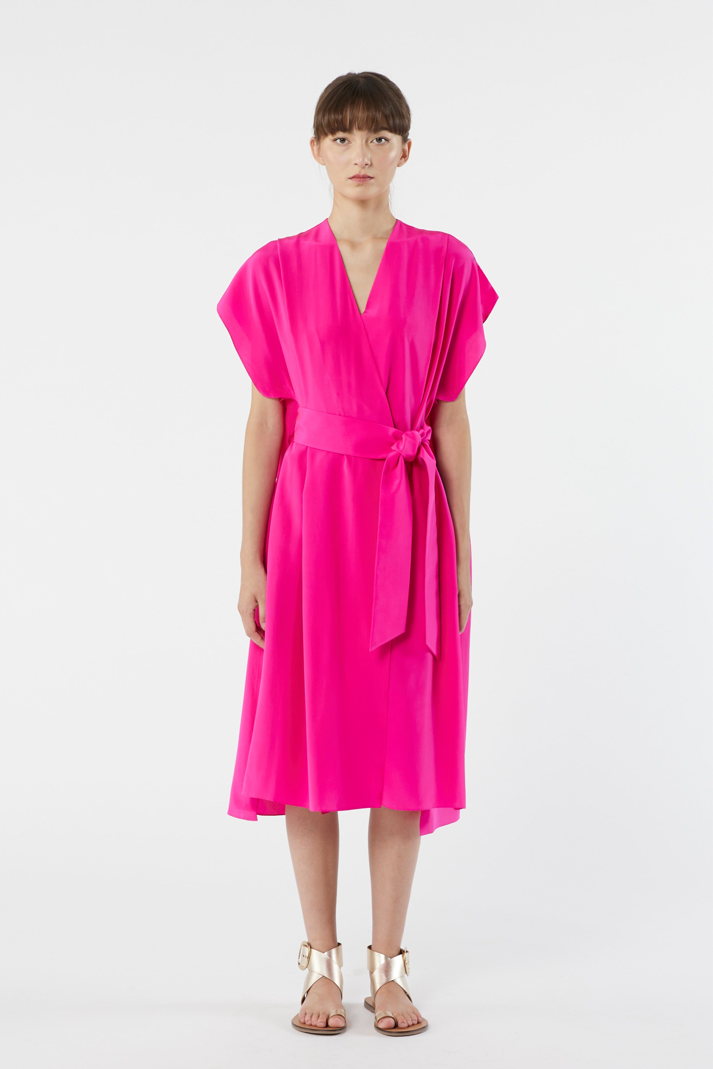 SAN FRANCISCO pink candy - fluid silk dress