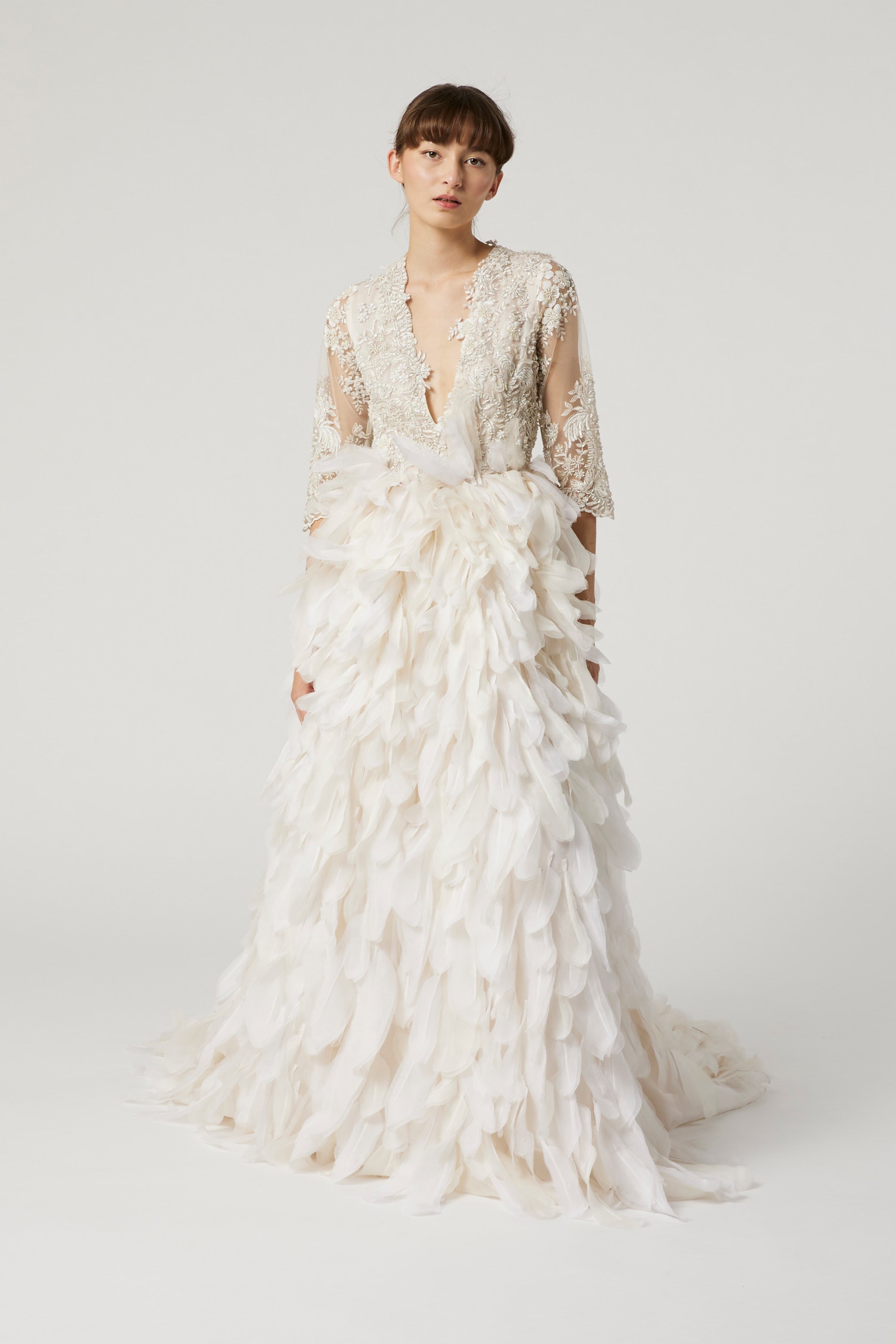 MADELEINE - robe à plumes