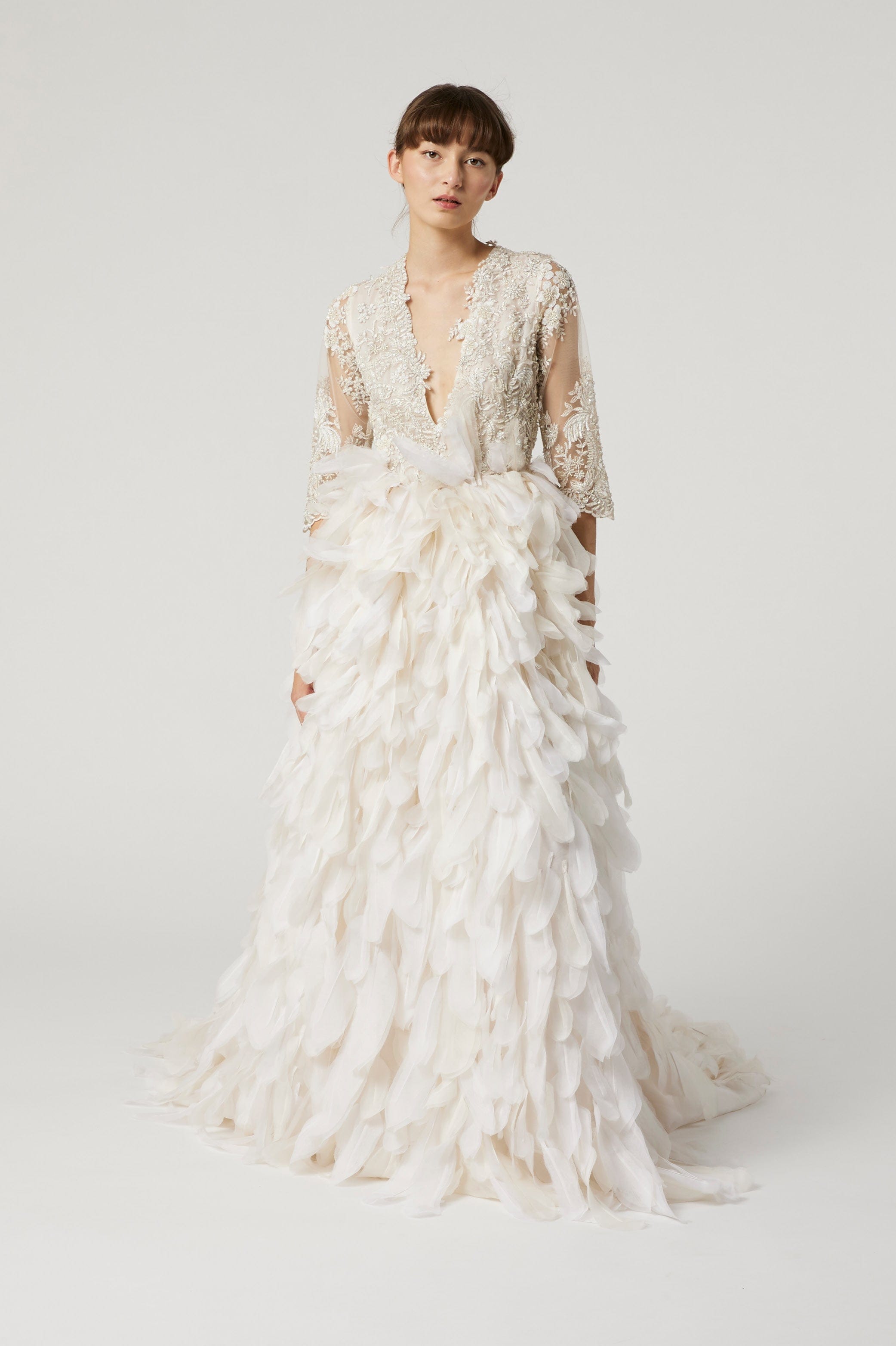 MADELEINE - feathers & embroidery