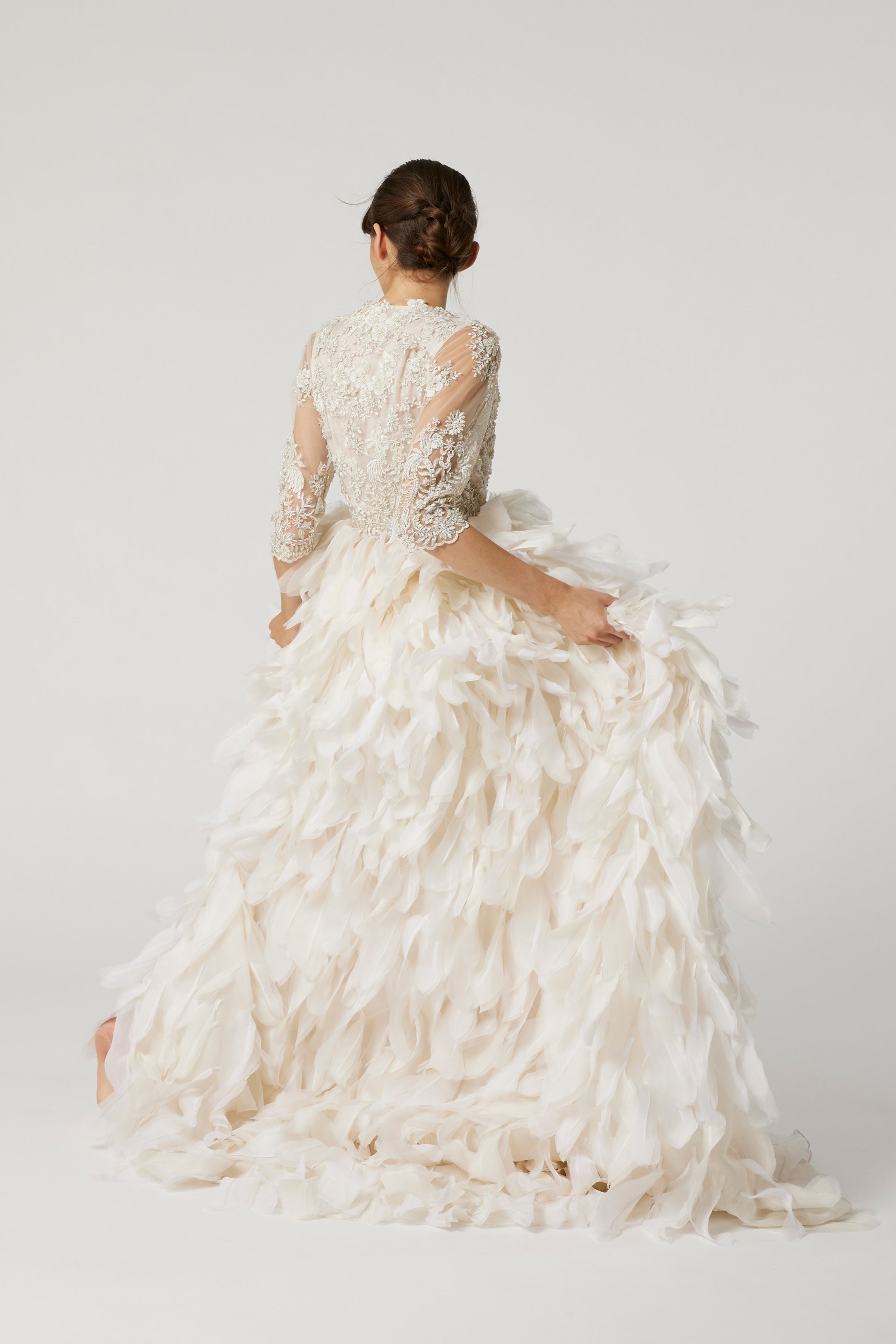 MADELEINE - robe à plumes