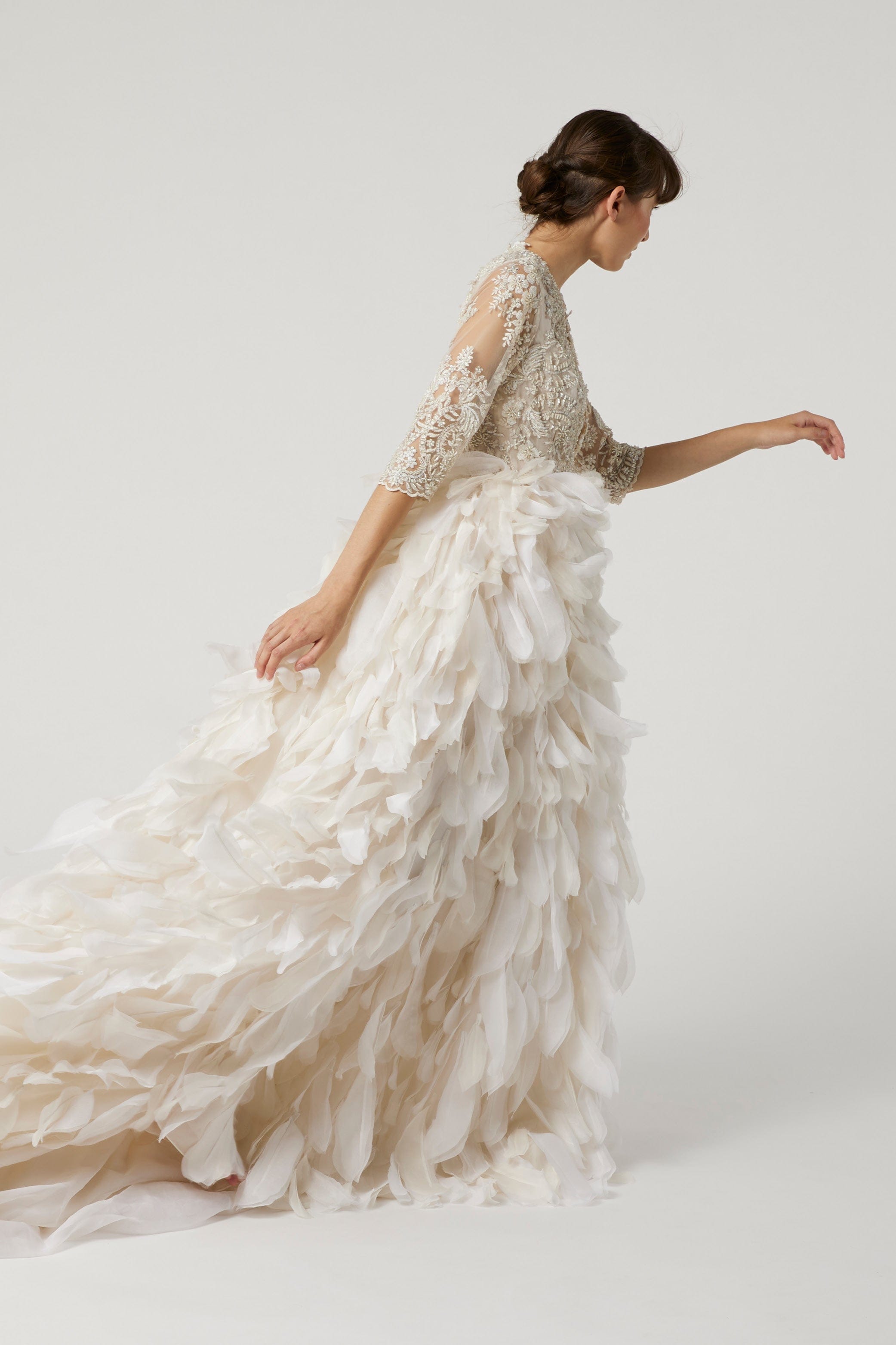 MADELEINE - feathers & embroidery