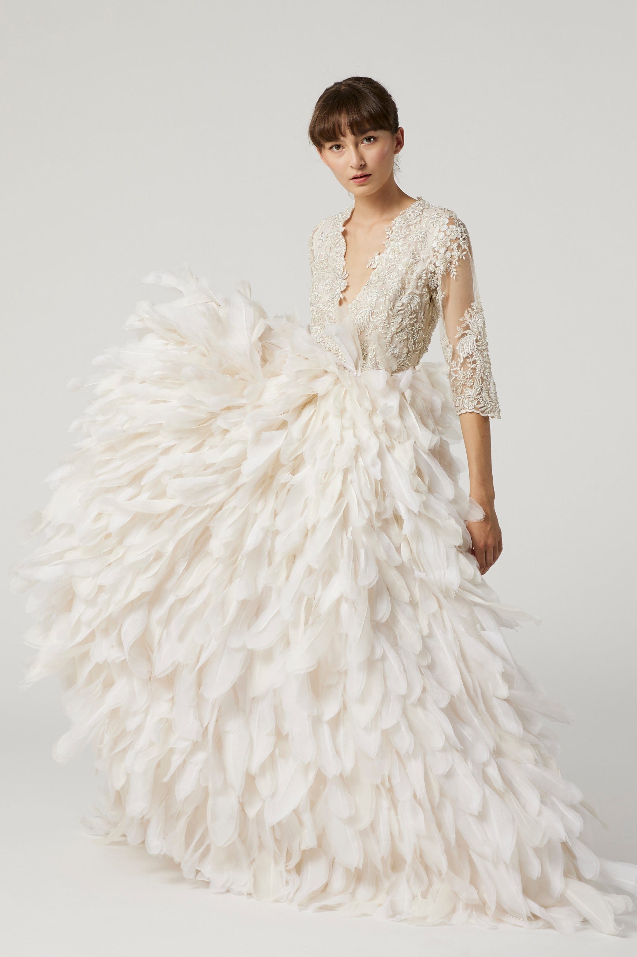 MADELEINE - feathers & embroidery