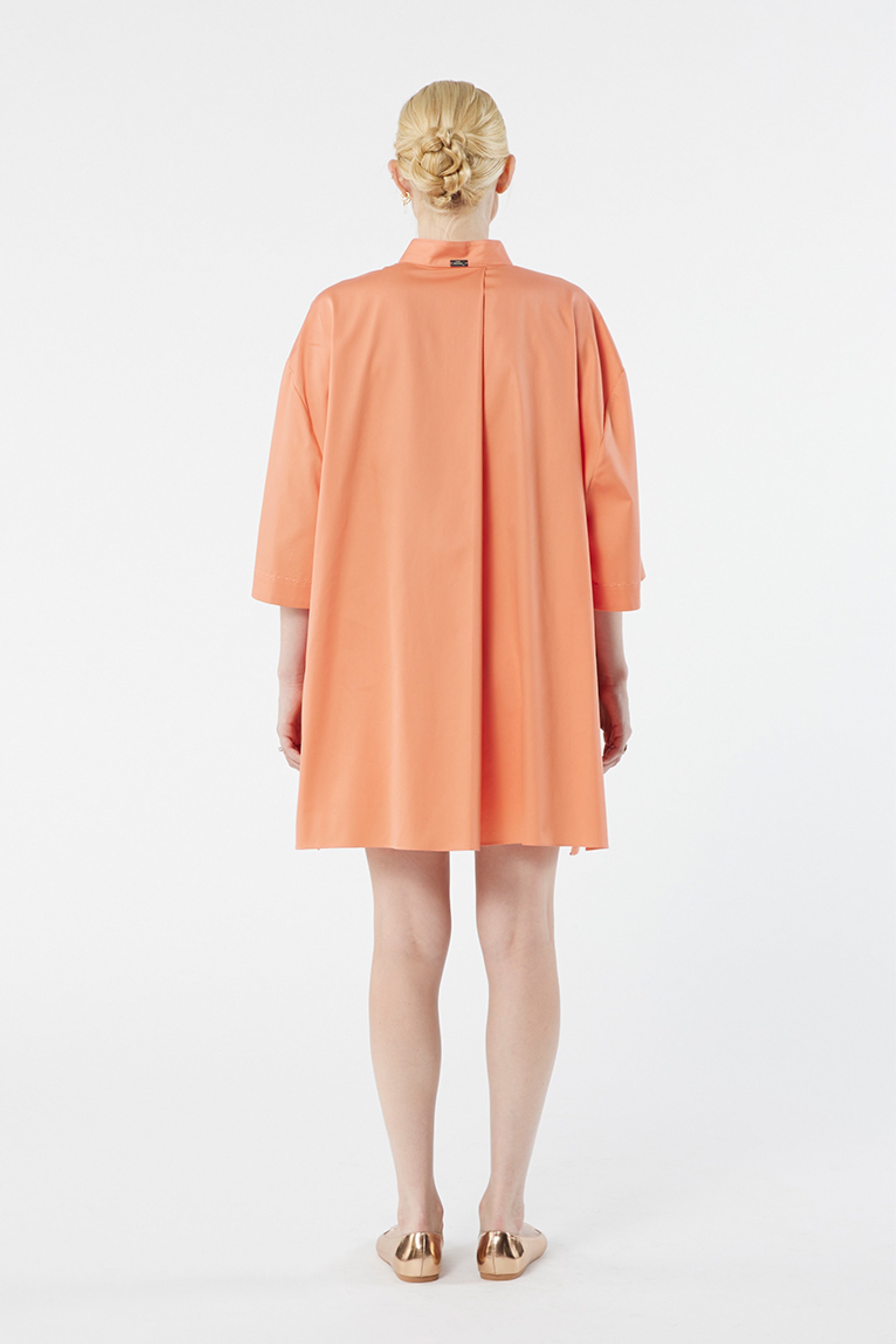 TUXEDO salmon - cotton unisex oversize shirt