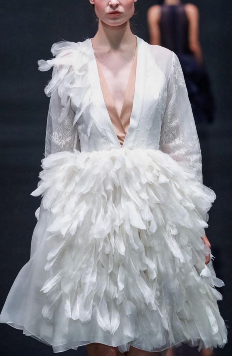 DROUOT - short feather dress