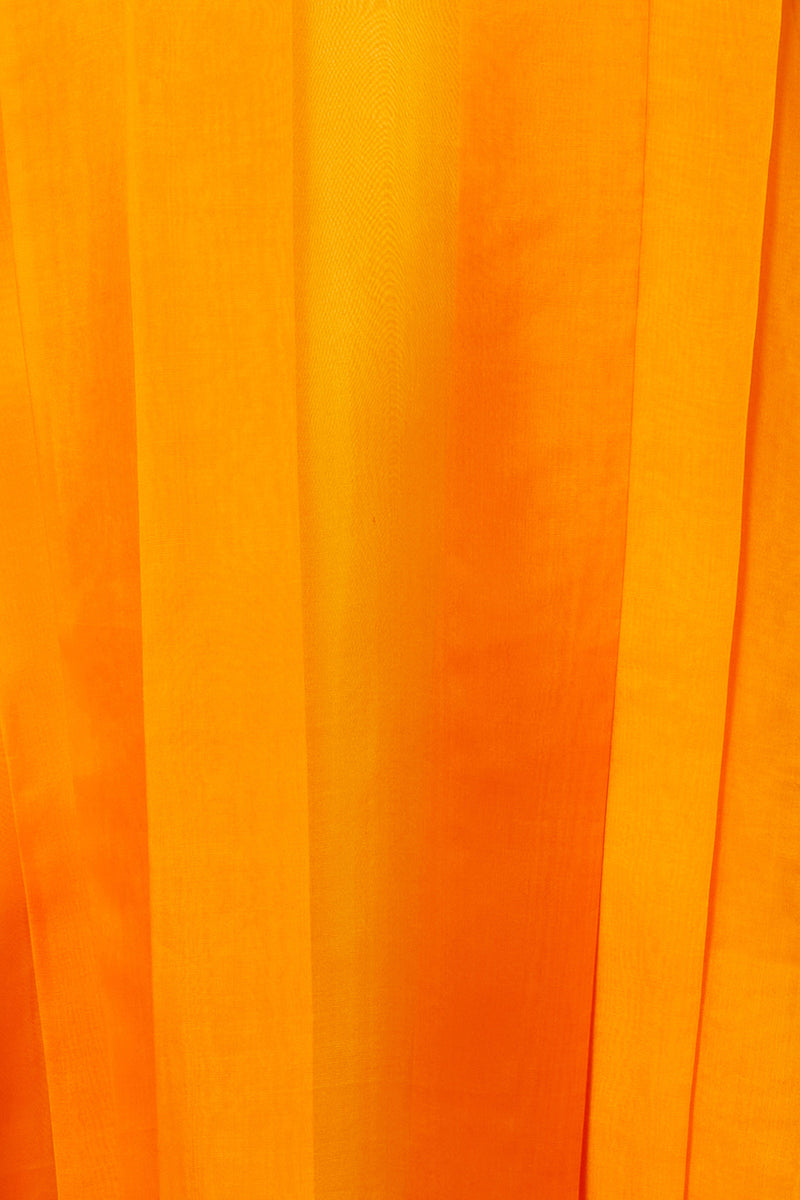 ART DECO apricot - pleated dress