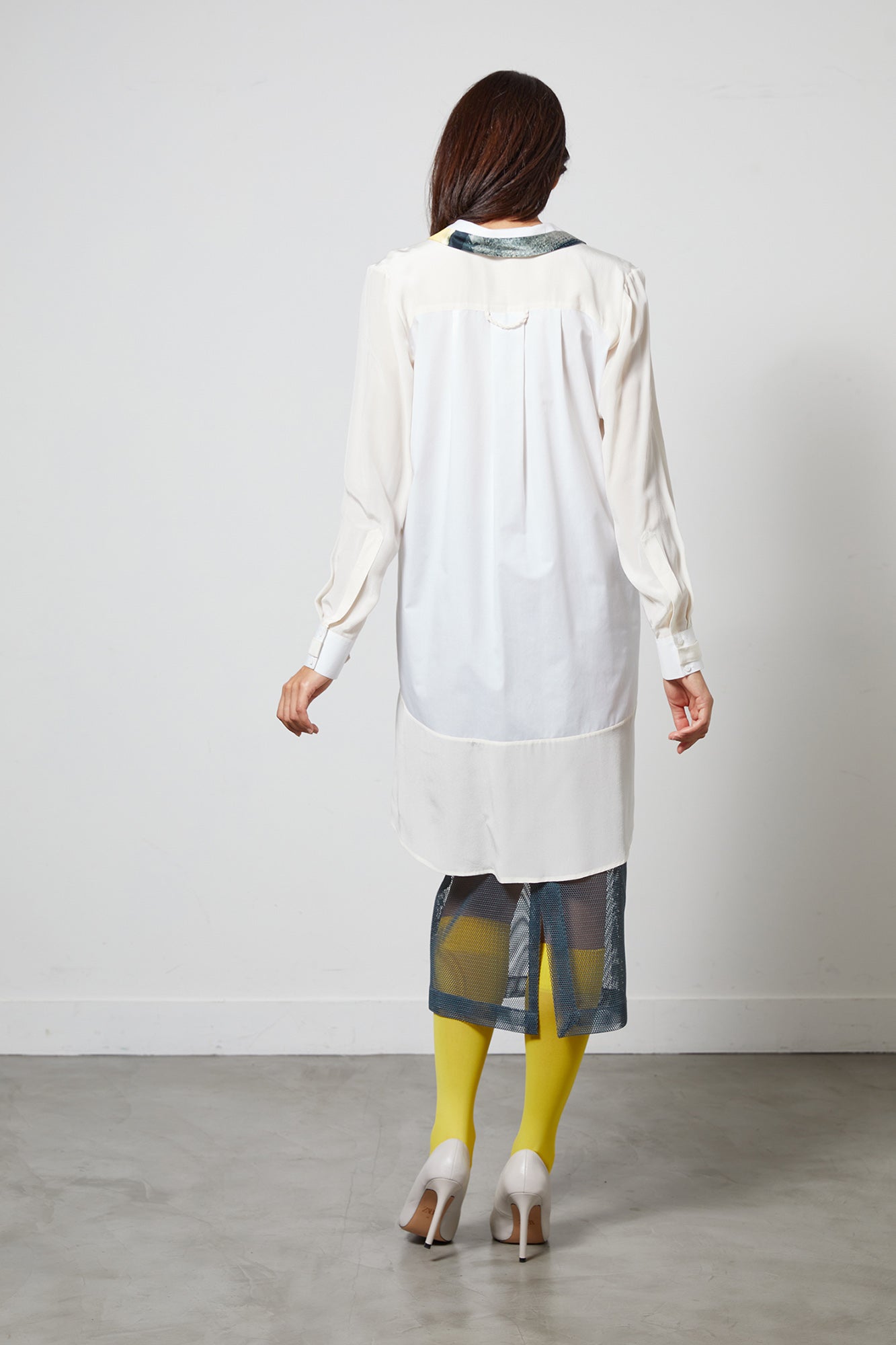 JEOGORI white - cotton tunic shirt