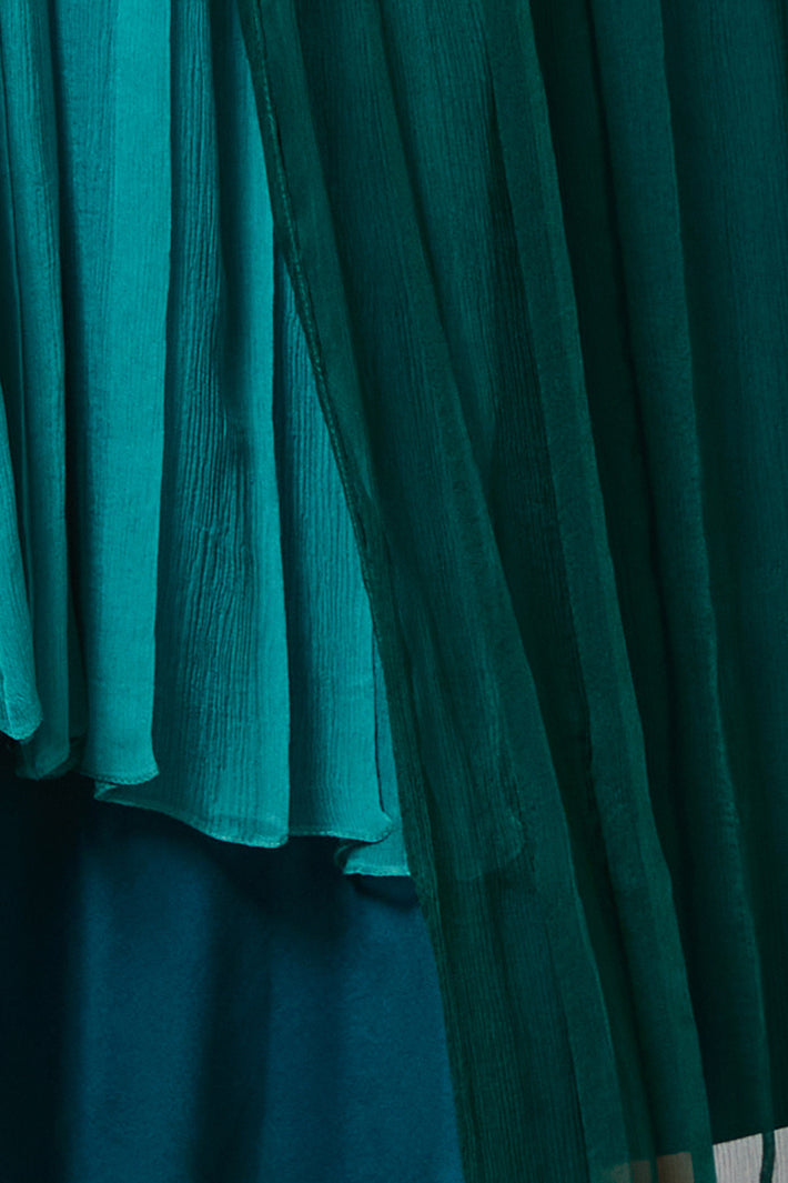IBIS jade - robe plissée en soie