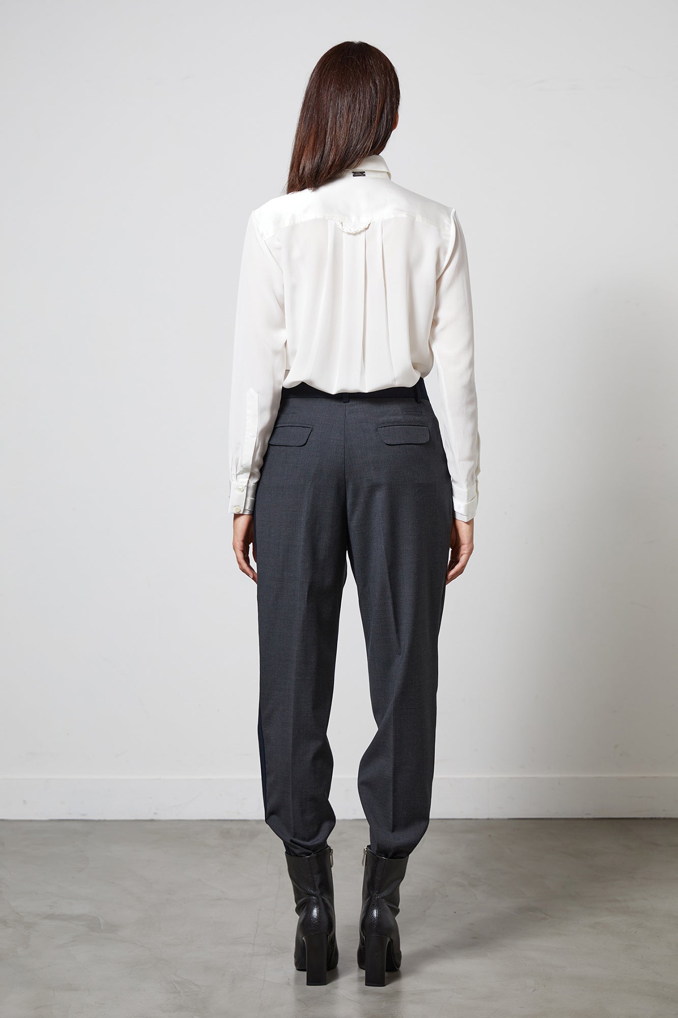 LOCK blanc - chemise en soie