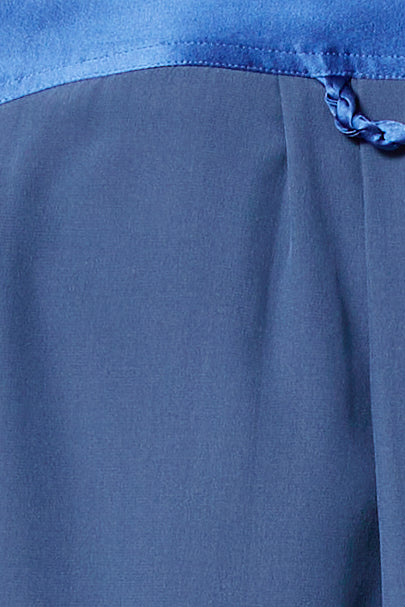 LOCKY sky blue - silk shirt short sleeves