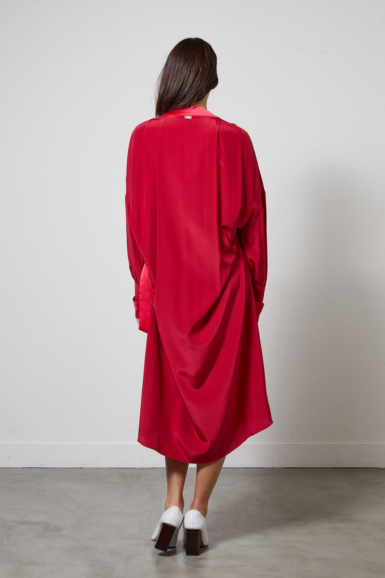 TOUCAN fuchsia - silk airy dress