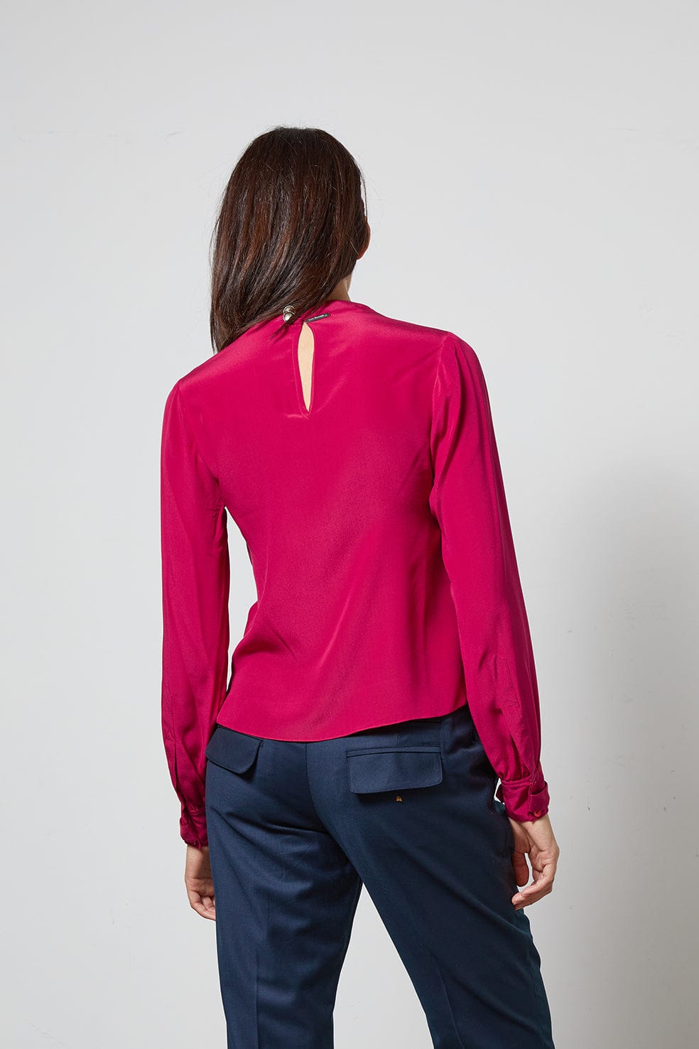 WON fuchsia - silk top
