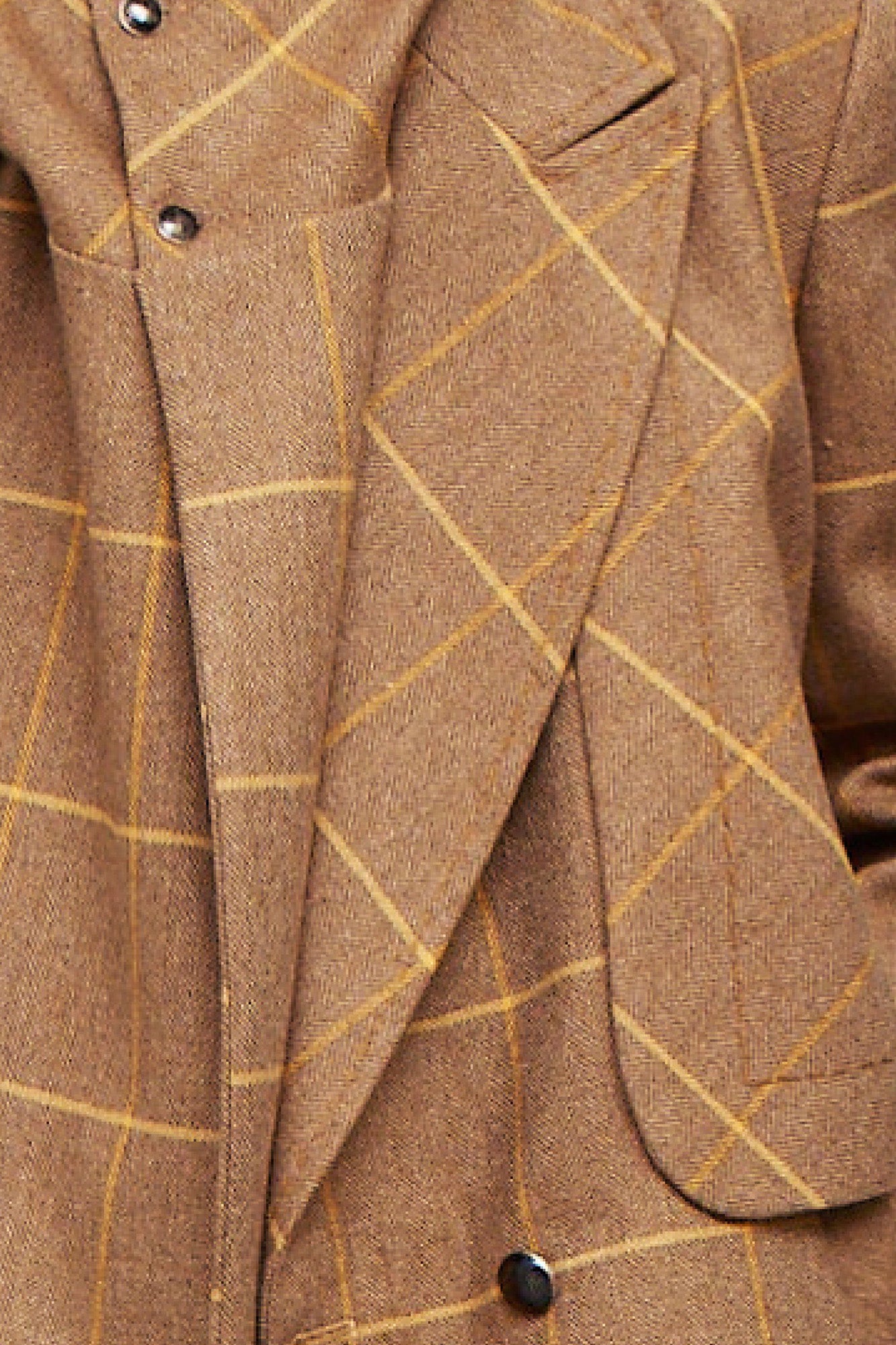 ABERDEEN check coat in lambswool LUCIE BROCHARD.võ Highlands details