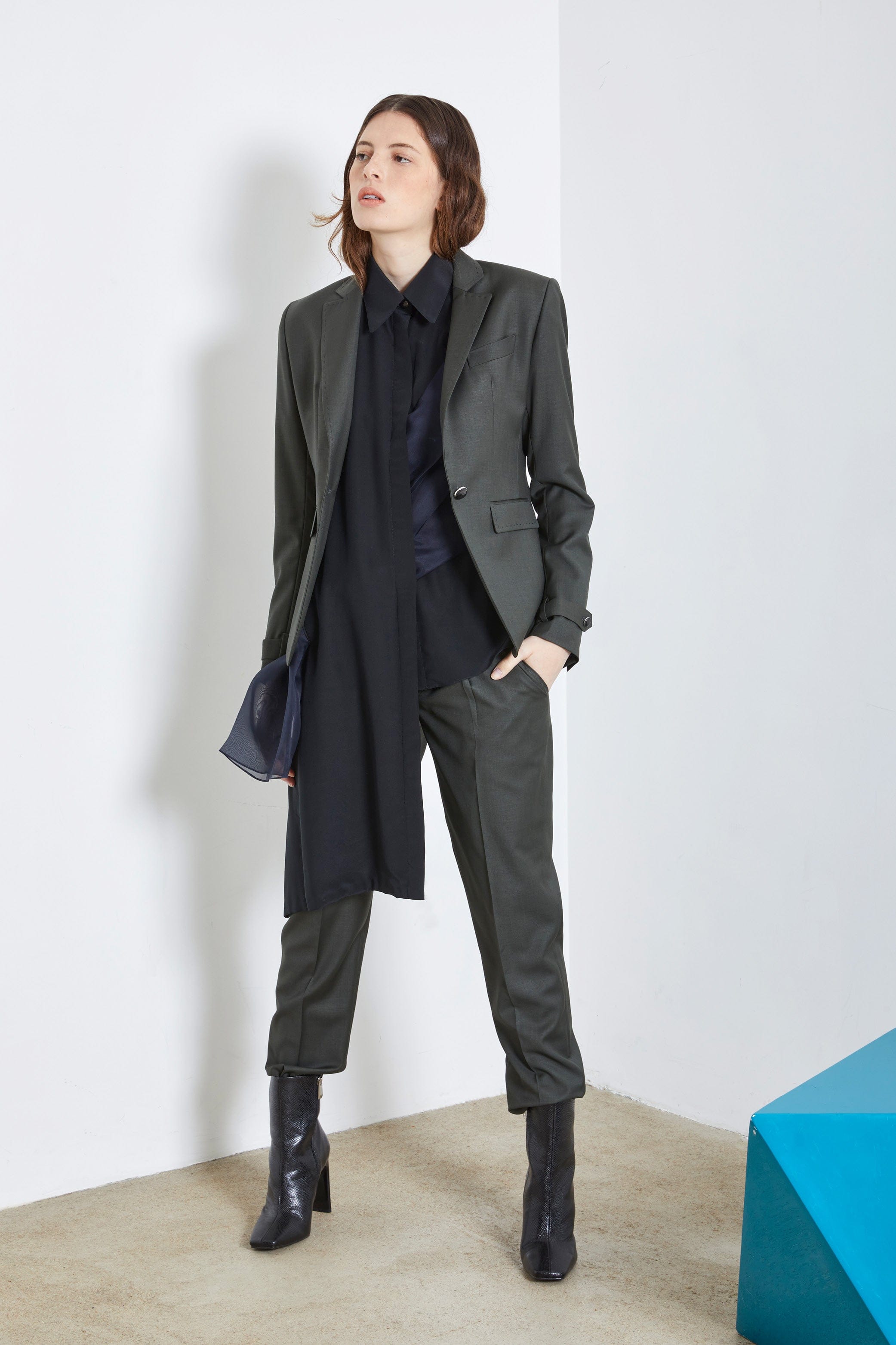 DELTA Khaki - wool suit jacket