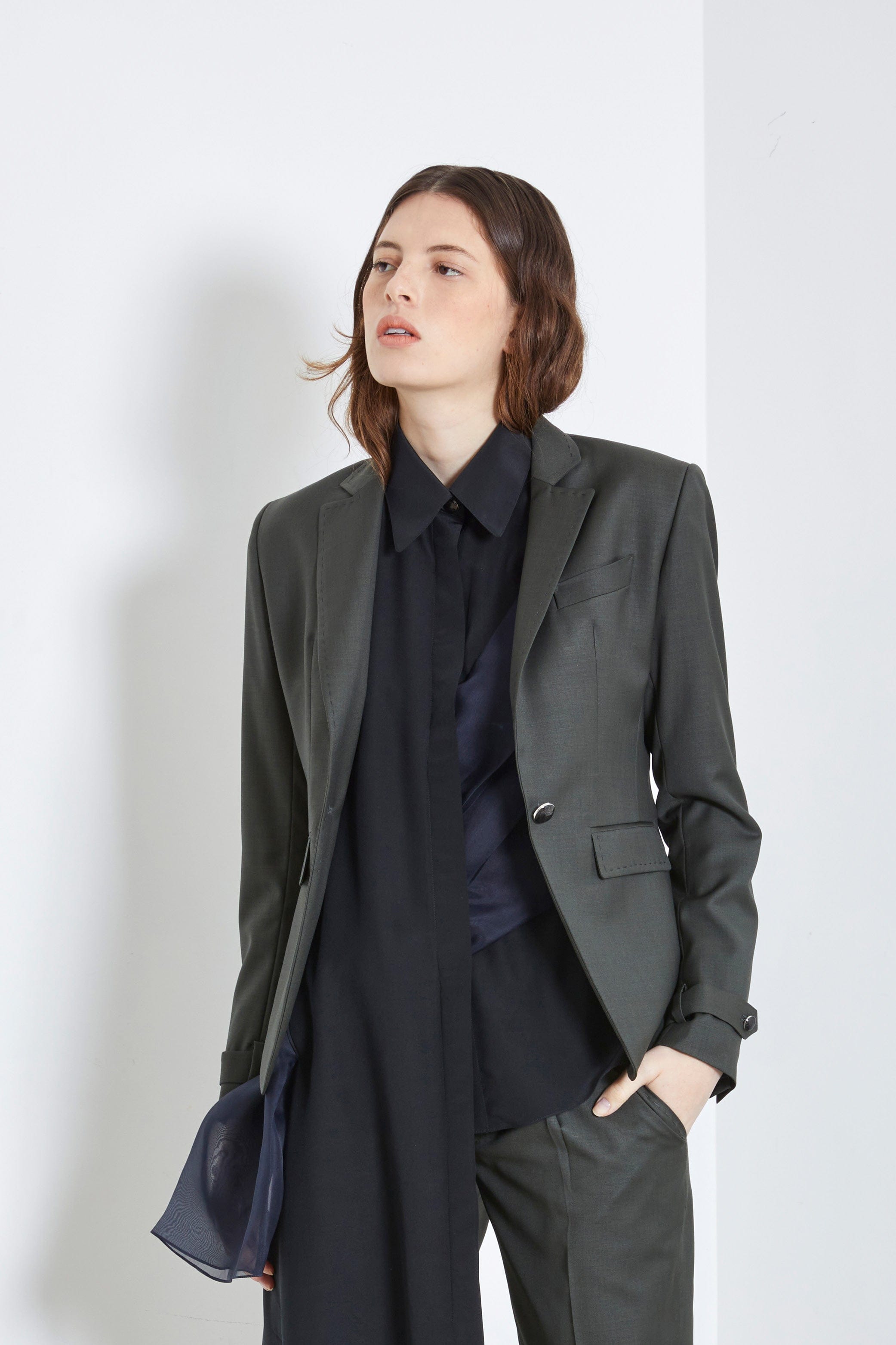 DELTA Khaki - wool suit jacket