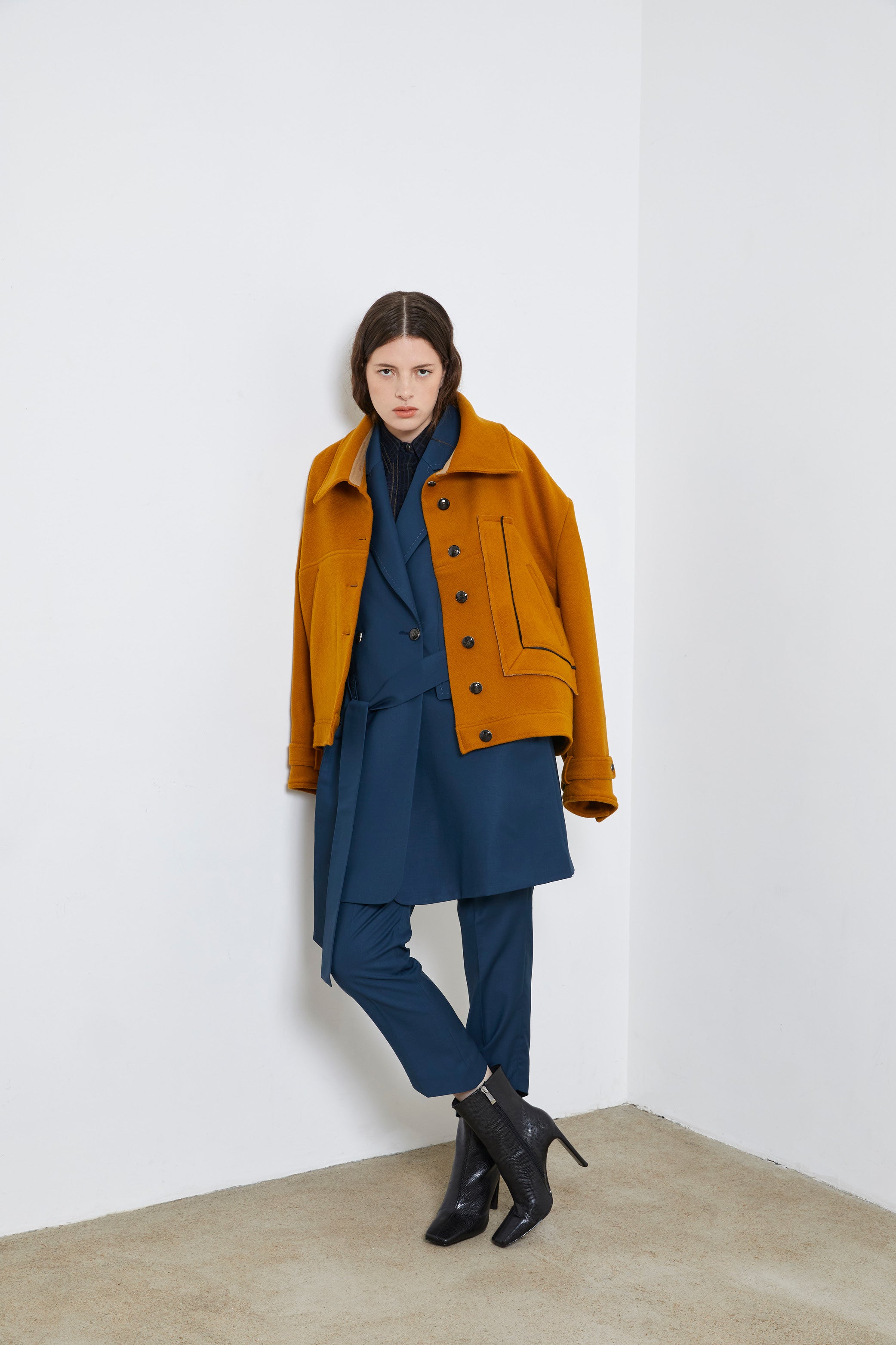 MARAIS 오커 - 유니섹스 오버사이즈 재킷