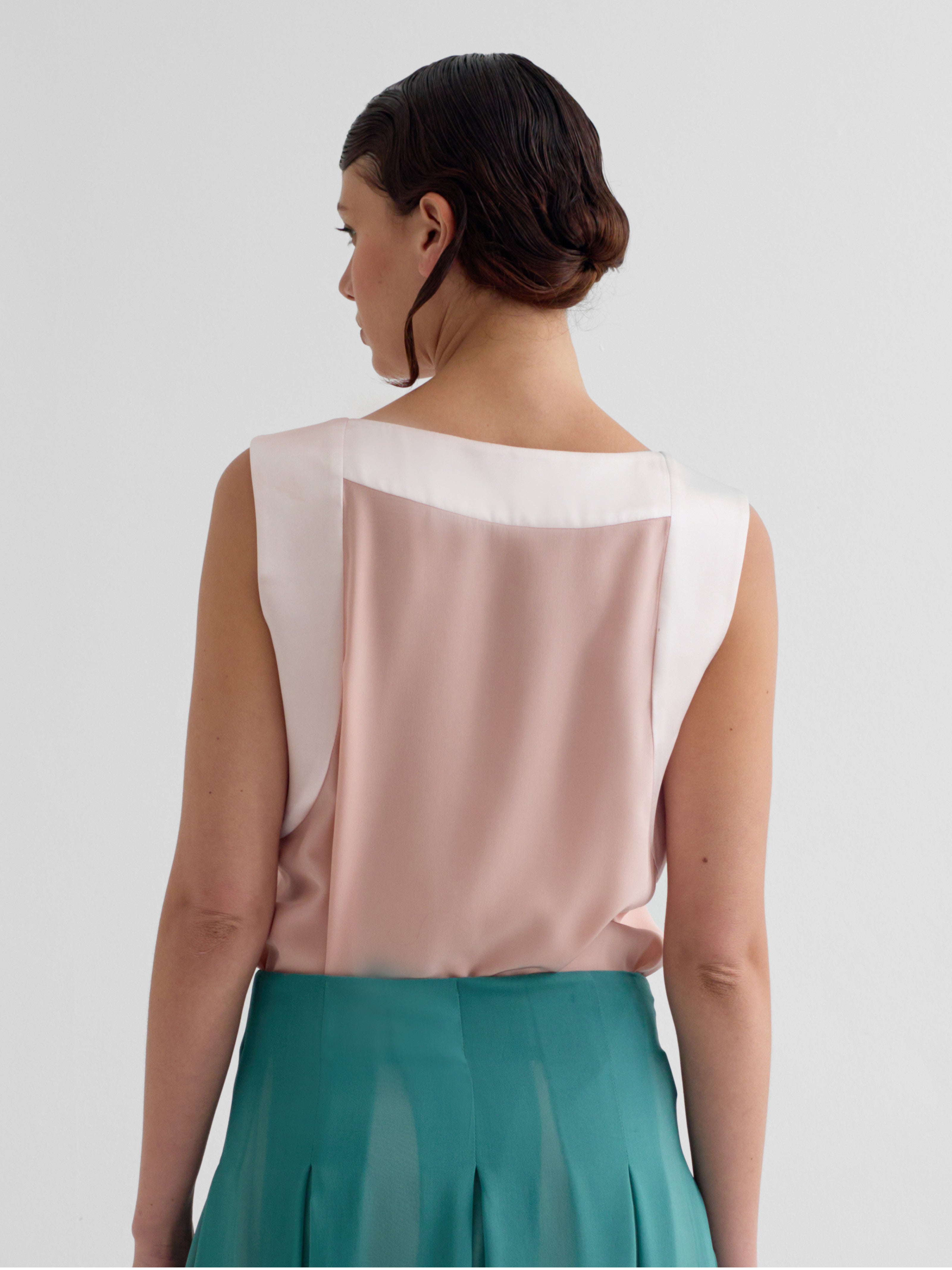 HER powder pink - boat neck tank top